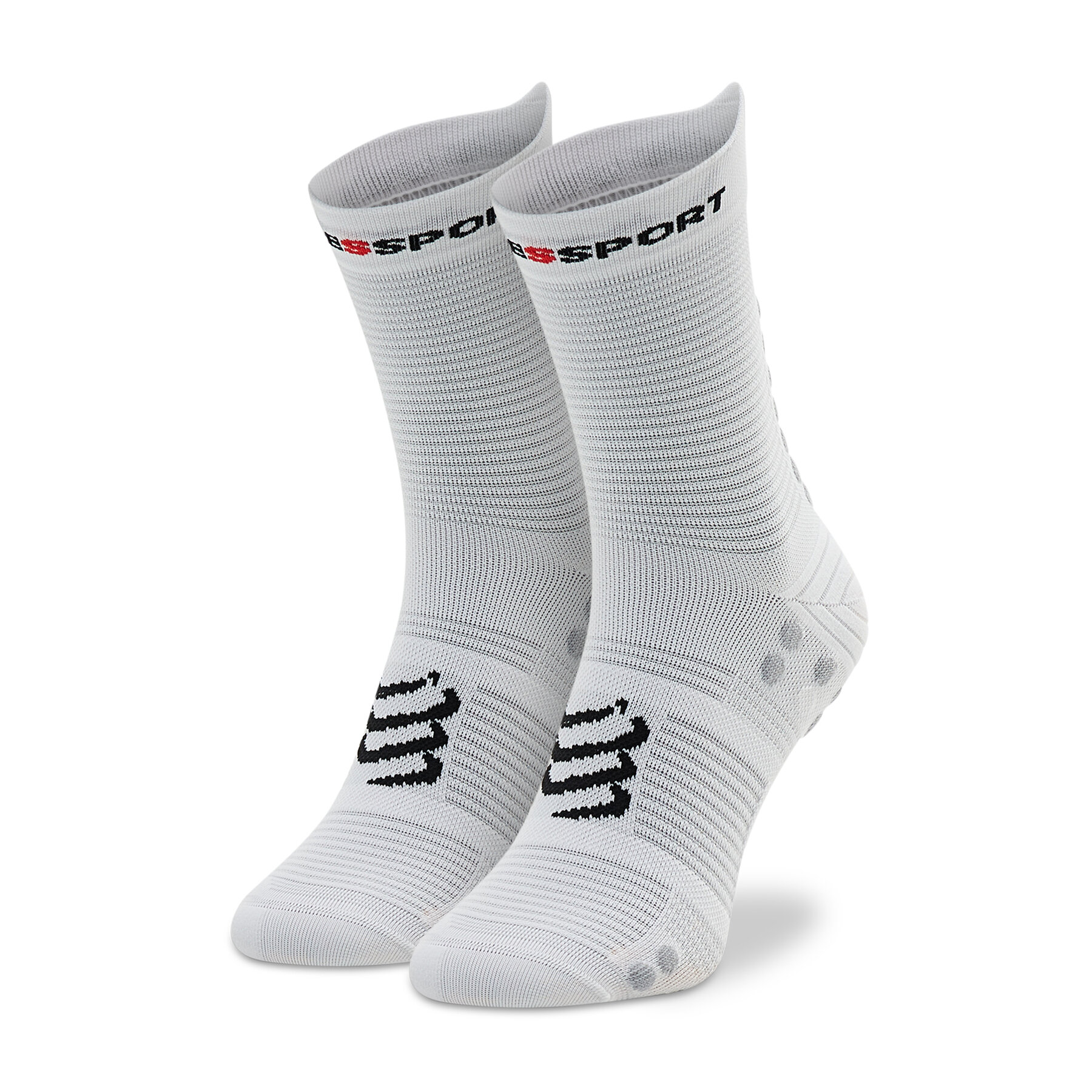 Compressport Pro Racing Socks v4.0 Run High white/alloy - Calcetines deportivos