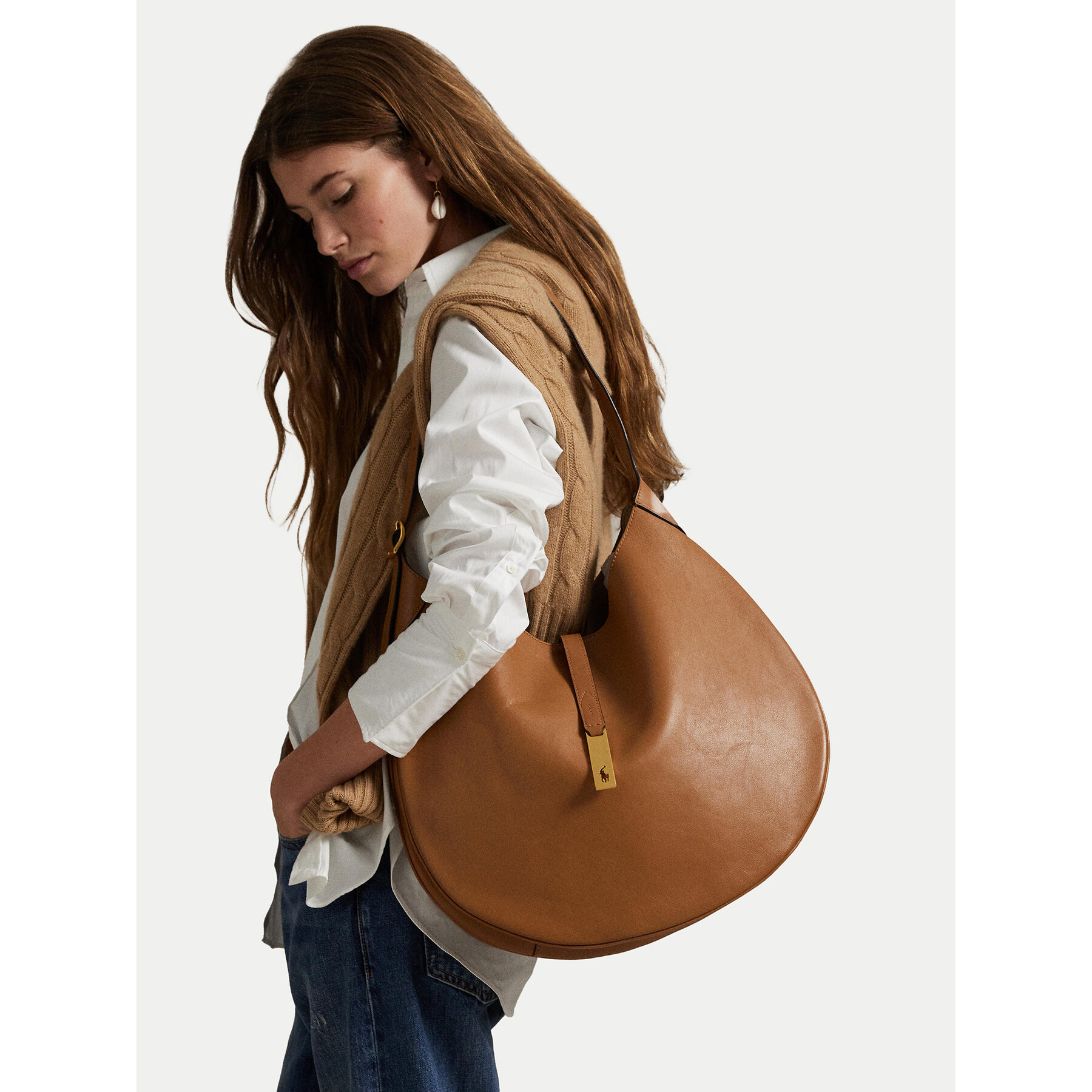 Дамска чанта Polo Ralph Lauren 428867518002 Кафяв