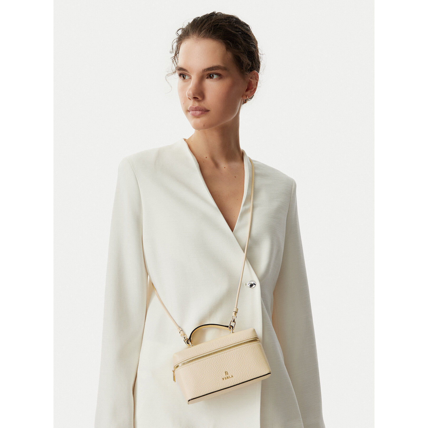 Ročna torba Furla Camelia Micro WE00625 HSF000 CN DFM00 Svetlo rumena