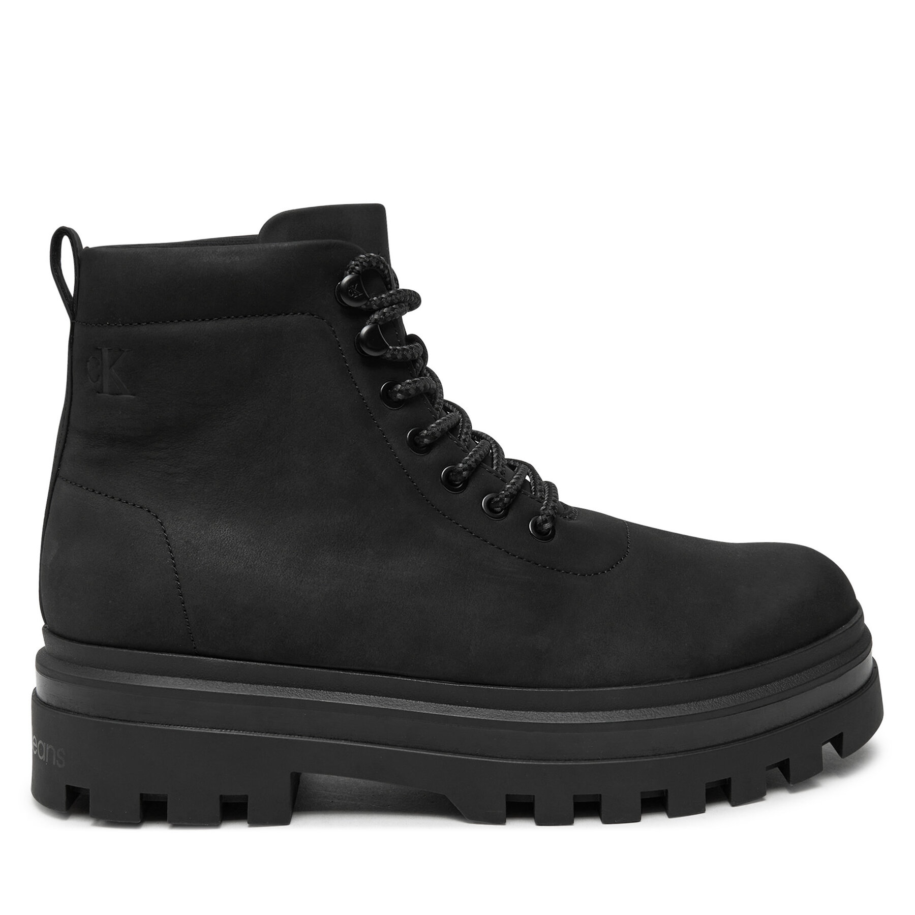 Bottes de randonnée Calvin Klein Jeans Lugged Laceup Boot Oxf Hiking Nb YM0YM01076 Noir