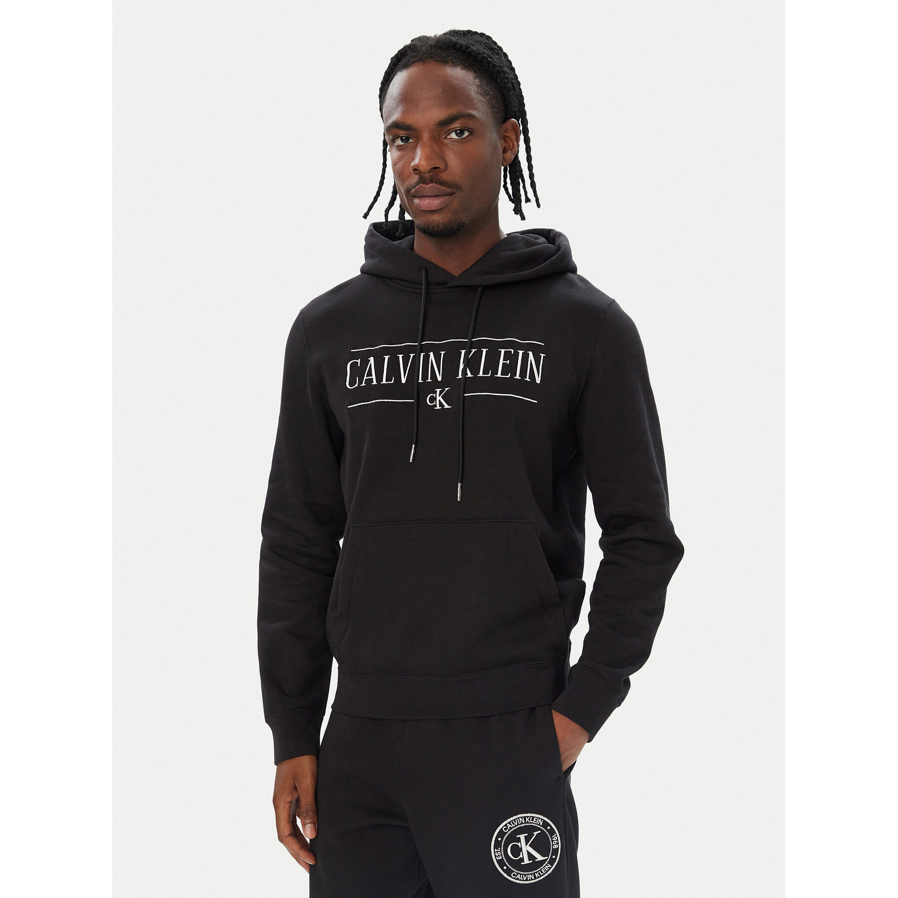 Calvin Klein Jeans Sweatshirt LV04RH238G Schwarz Regular Fit