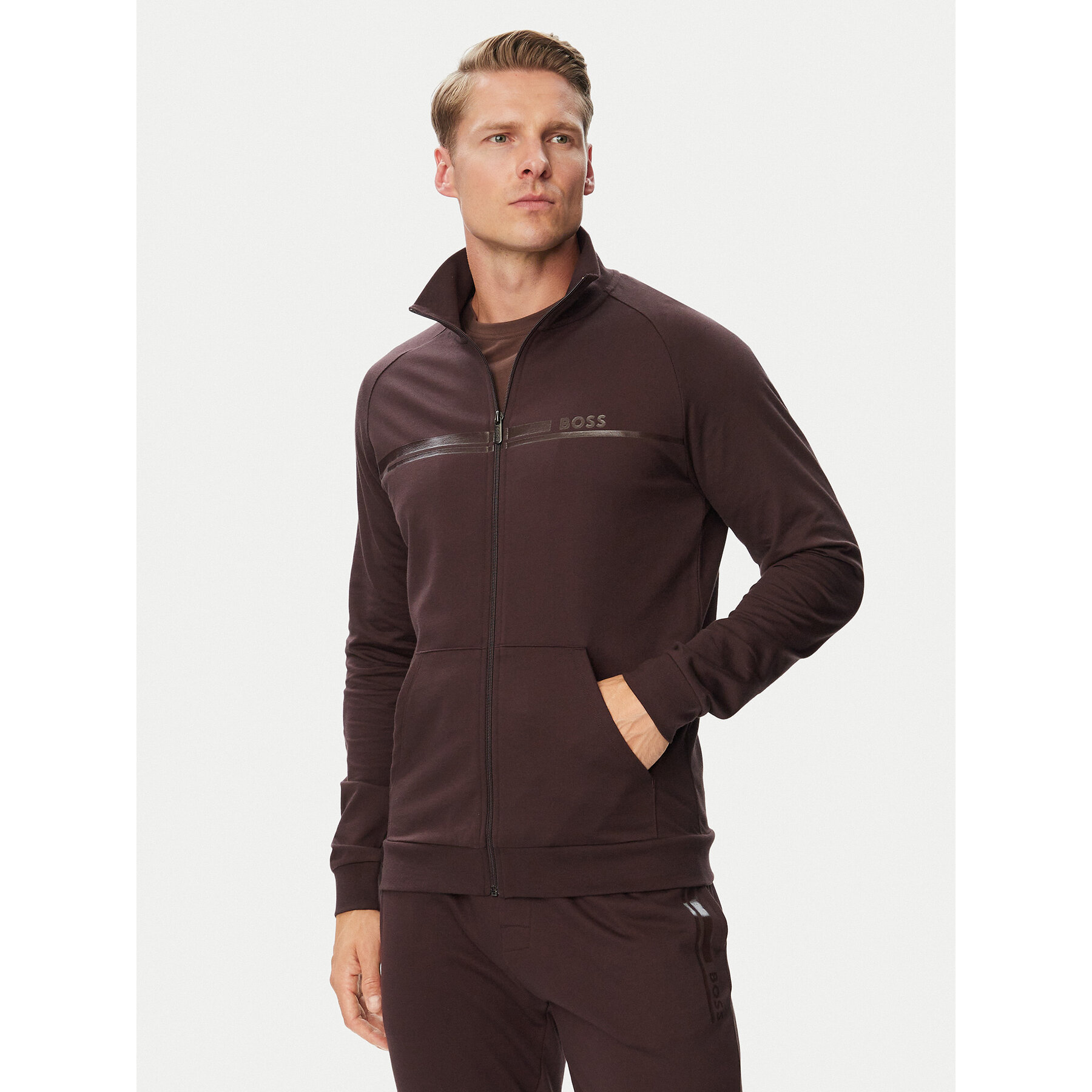BOSS Sweatshirt Authentic 50554779 Braun Regular Fit