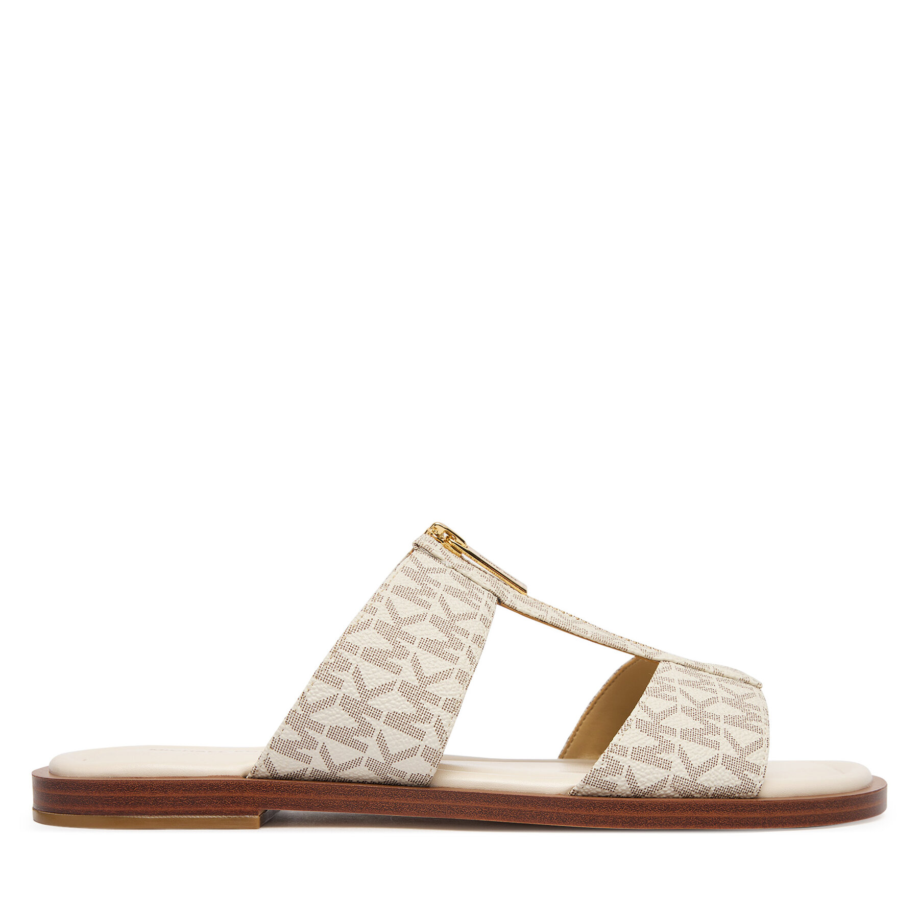 Şlapi MICHAEL Michael Kors Berkley Flat 40S6BRFS1B Écru