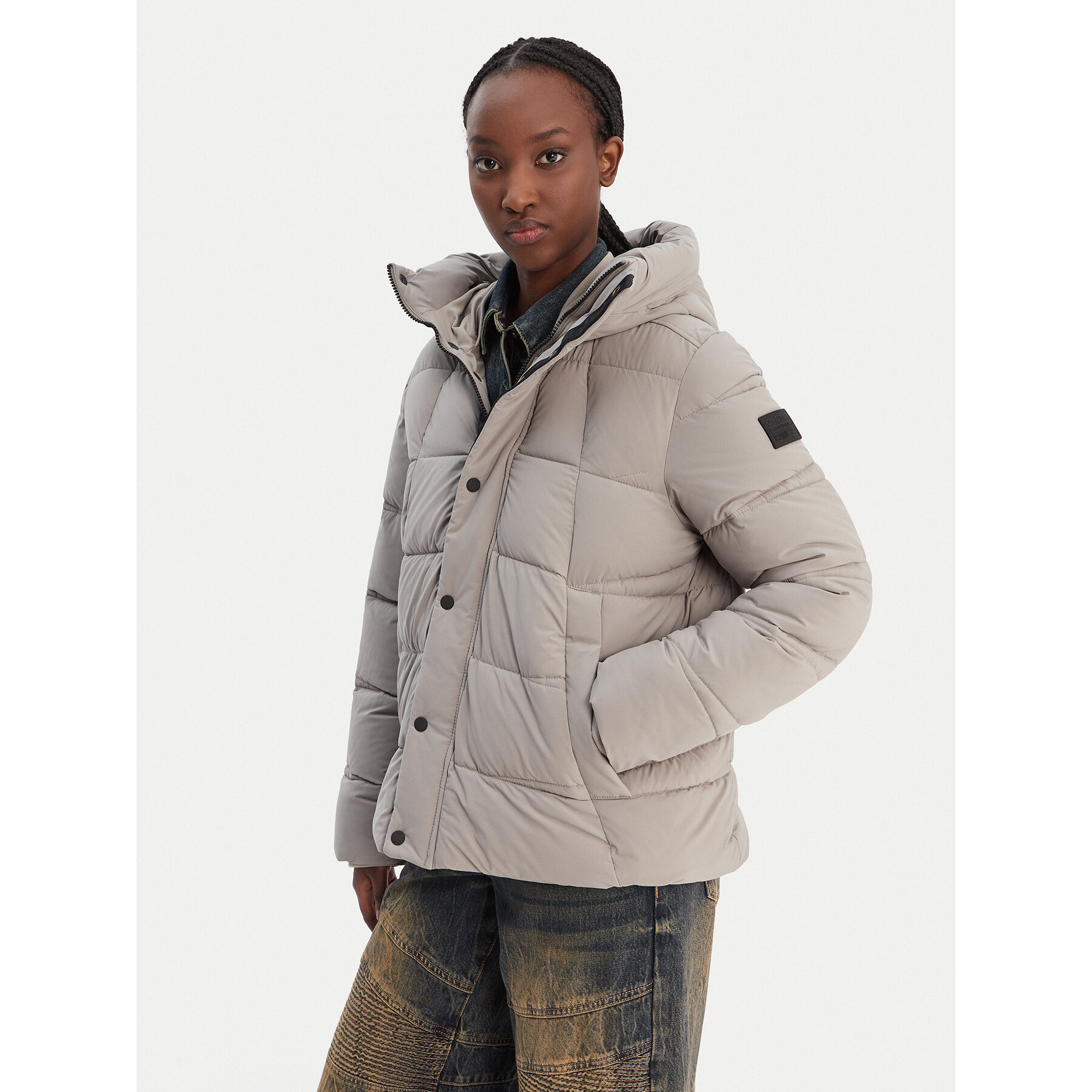 G-Star G-Star Raw Μπουφάν χειμωνιάτικο D26959-D518 Μπεζ Regular Fit