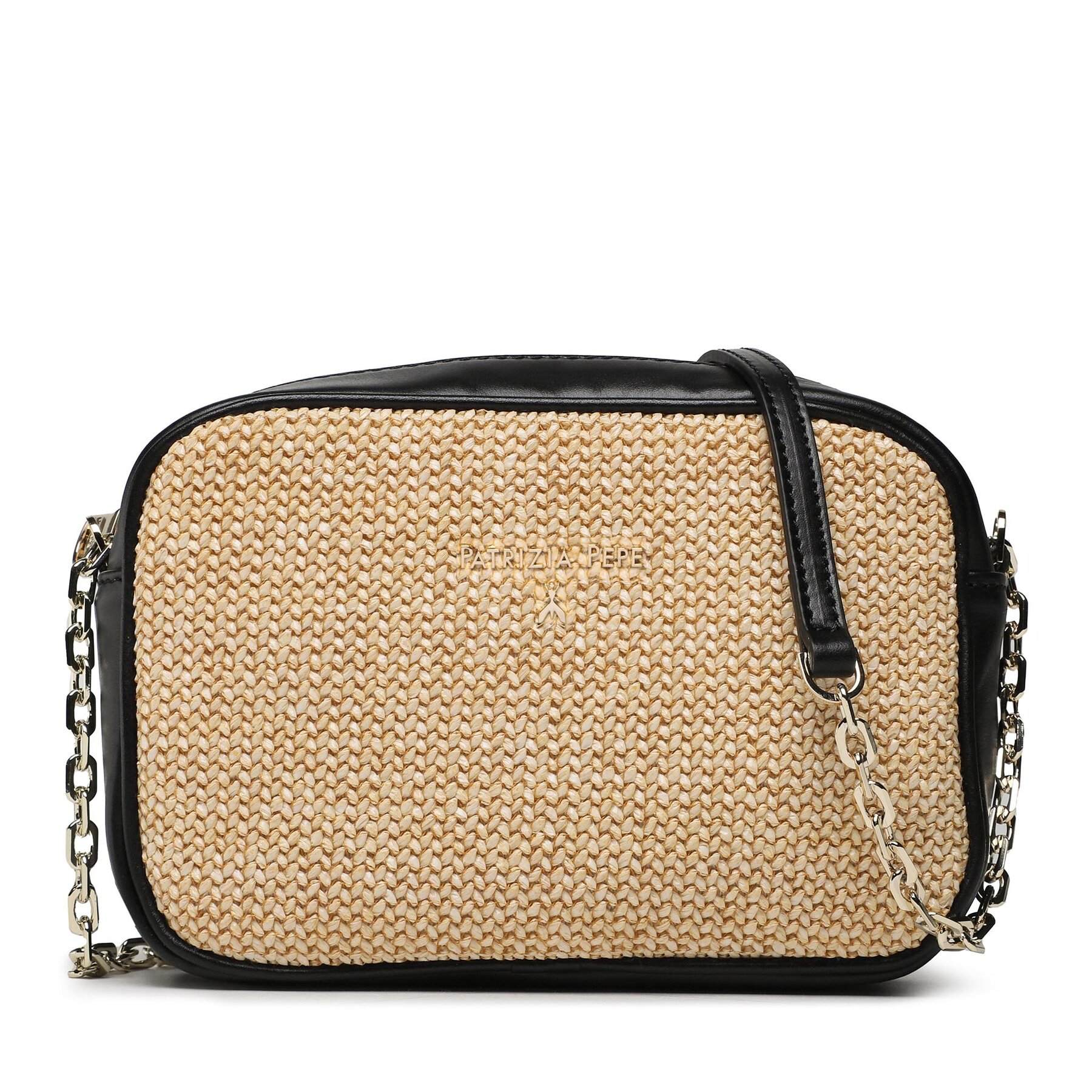 Geantă Patrizia Pepe 2B0071/L070-FB53 Black/Natural