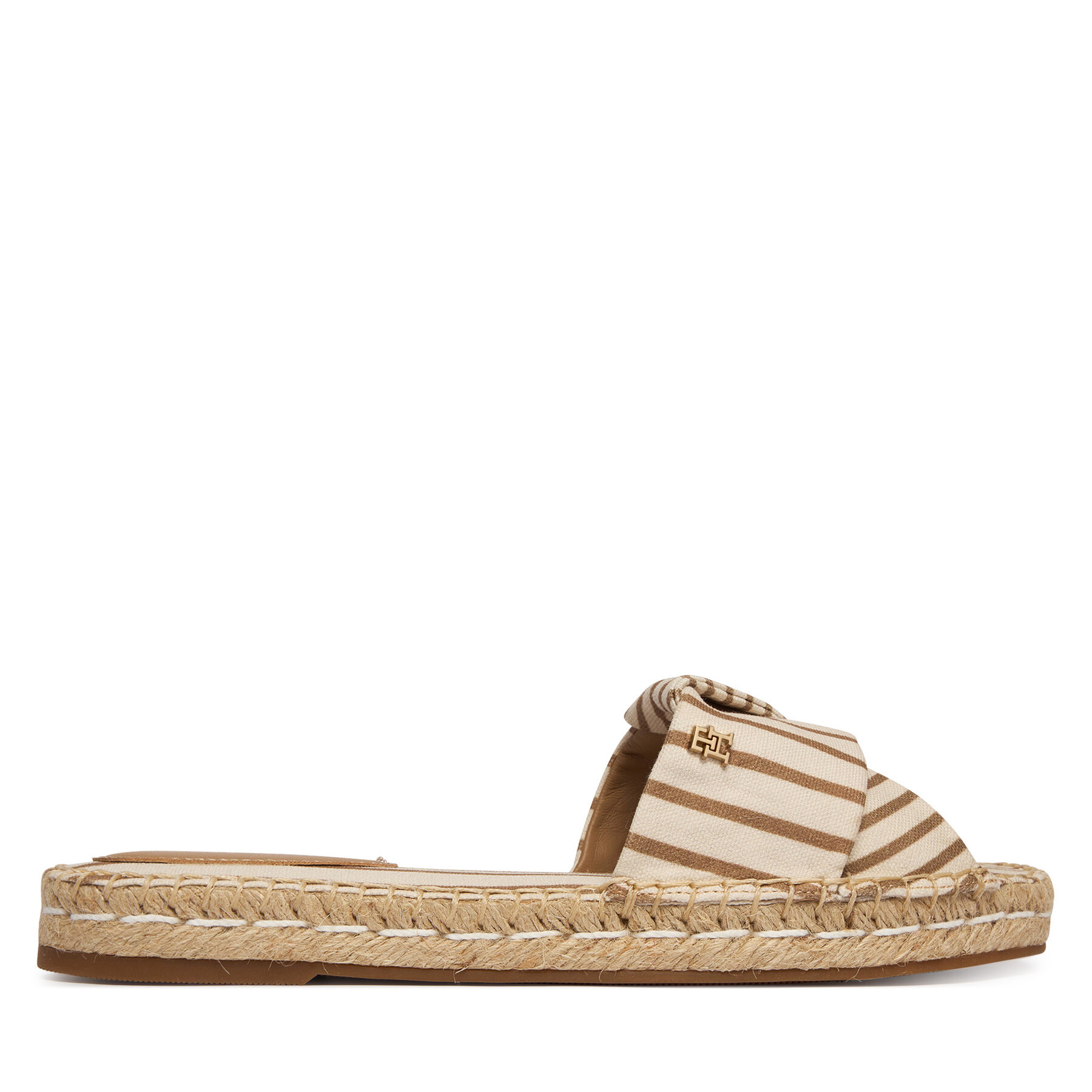 Šľapky Tommy Hilfiger Canvas FW0FW09140 Béžová