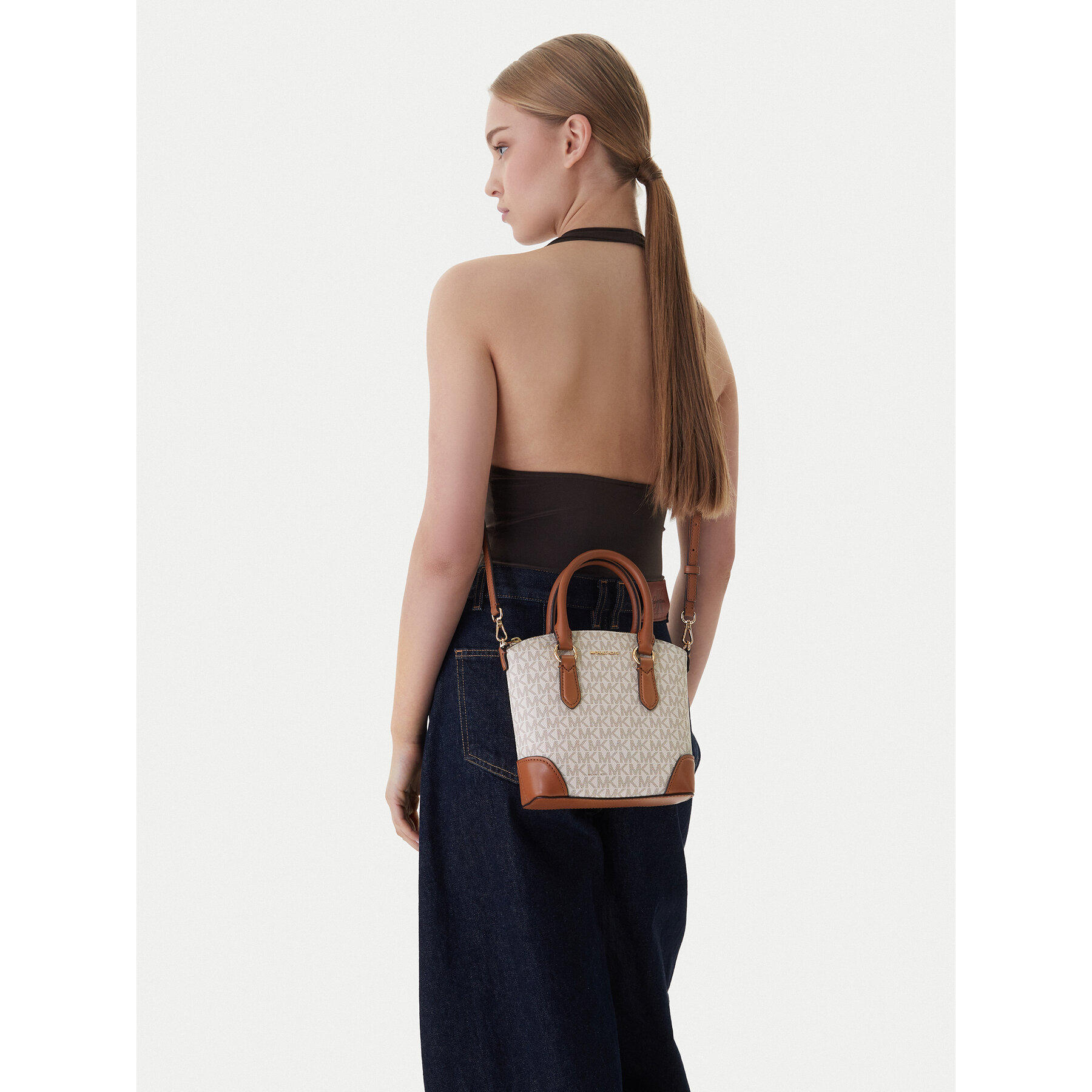 Torbica MICHAEL Michael Kors 30R6G1WM5B Écru
