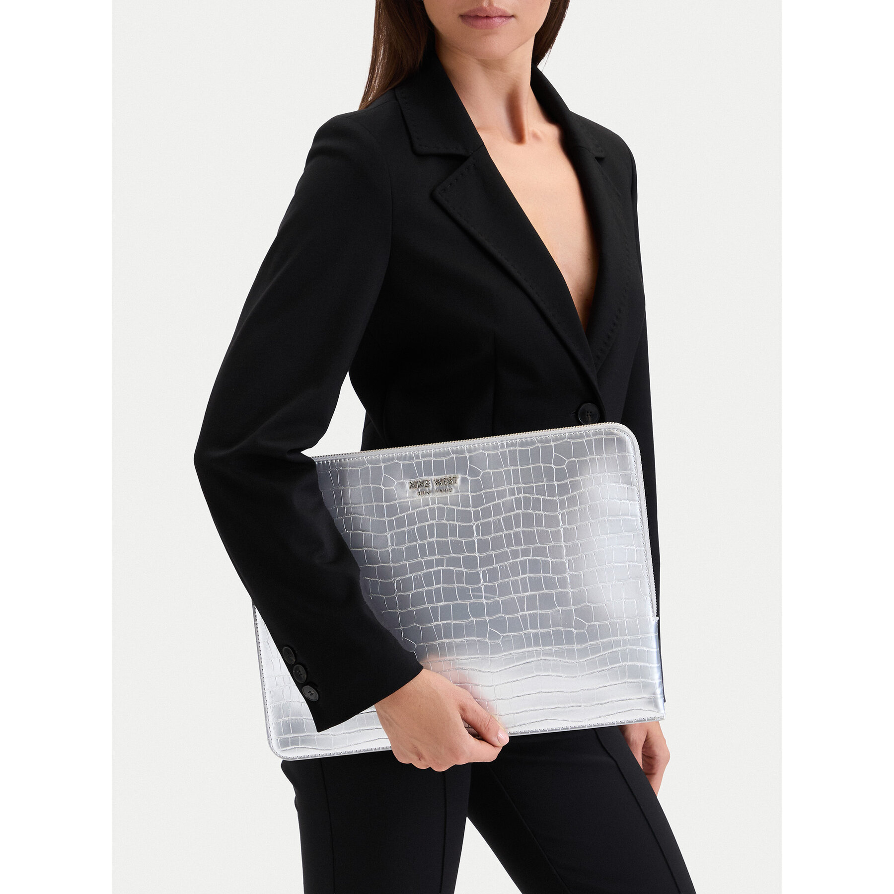 Servietă Nine West CEO-OFFICE ELEGANCE-LDA9838 Argintiu