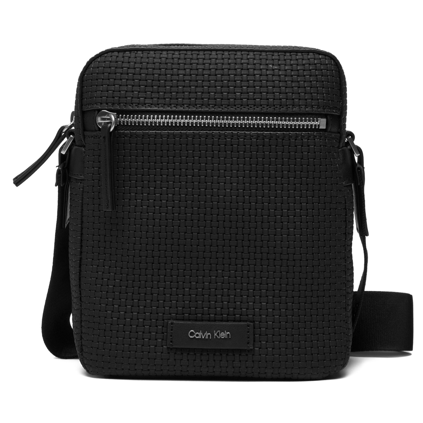 Ľadvinka Calvin Klein Embossed Woven Reporter LV04D3208G Čierna