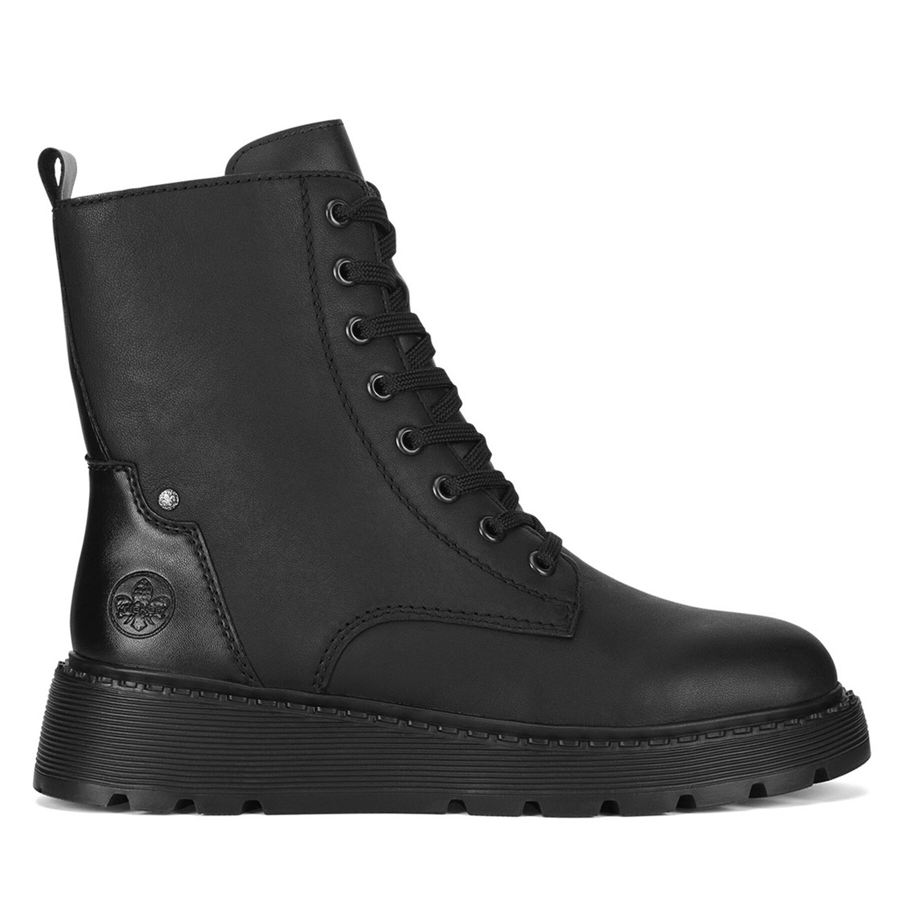 Šnurovacia obuv Rieker 70401-00 Čierna