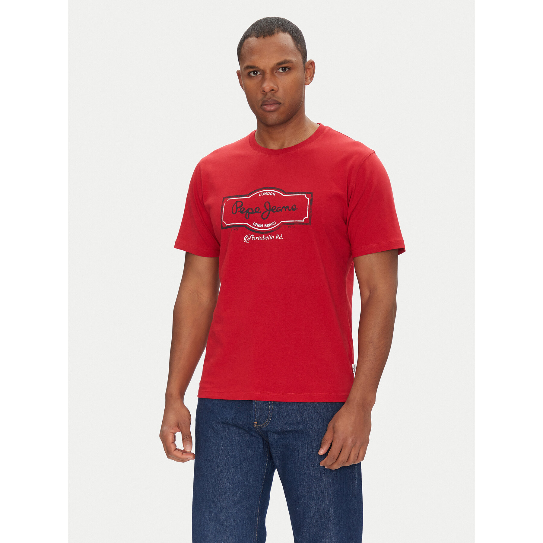 Pepe Jeans T-Shirt Daxton PM509786 Κόκκινο Regular Fit