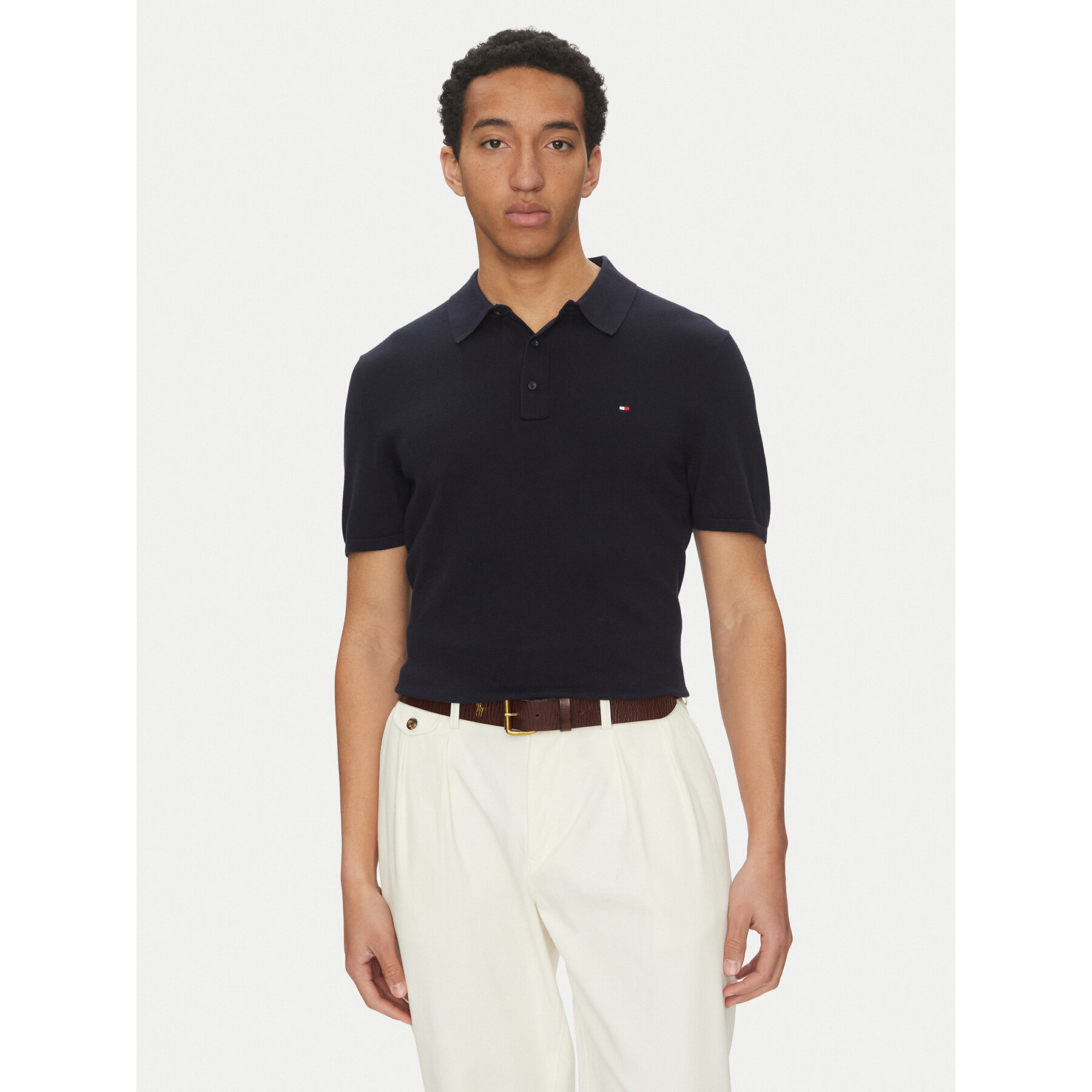 Tommy Hilfiger Polo Essential MW0MW37396 Blu Scuro Regular Fit