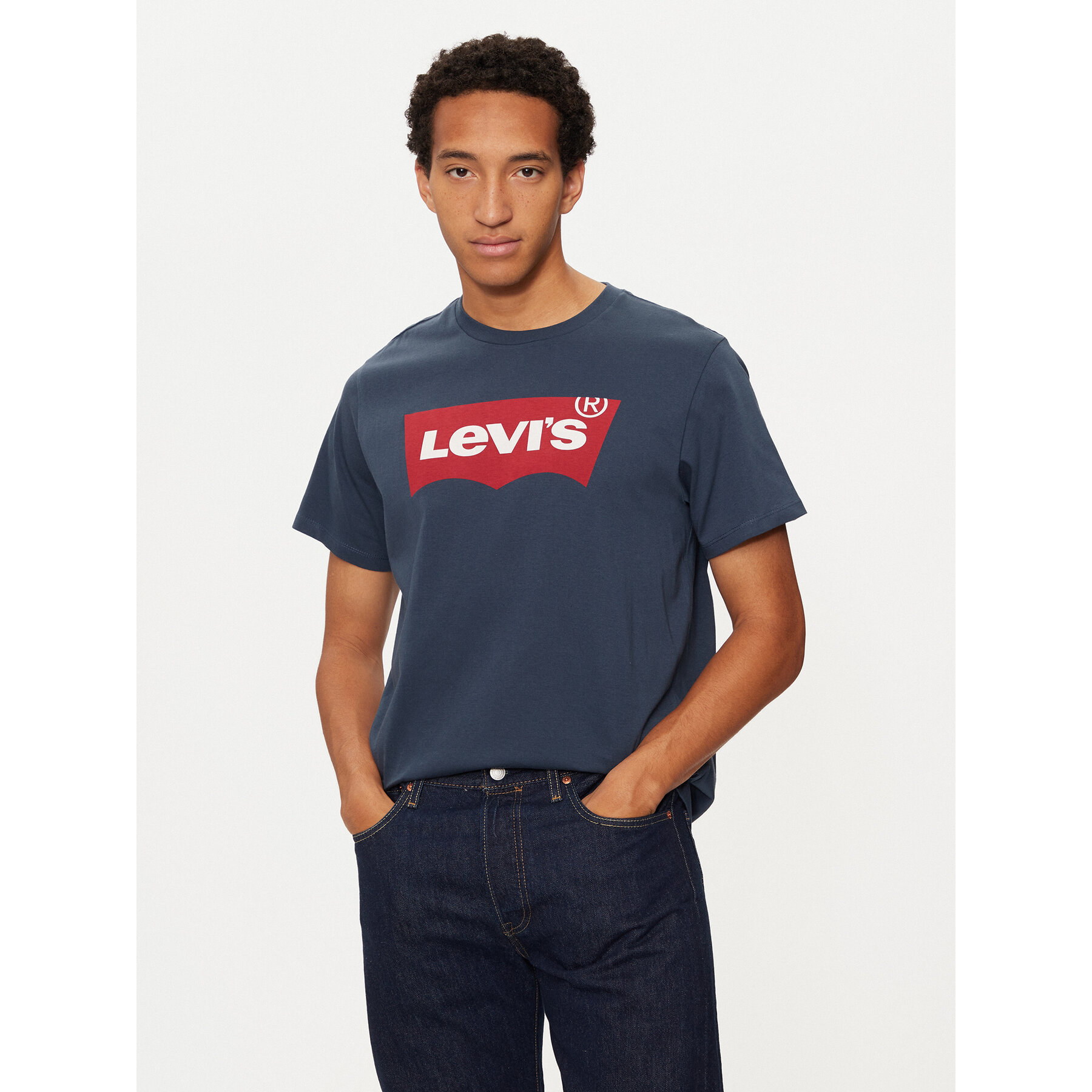 Levi's Póló Housemark Tee 17783-0139 Sötétkék Regular Fit