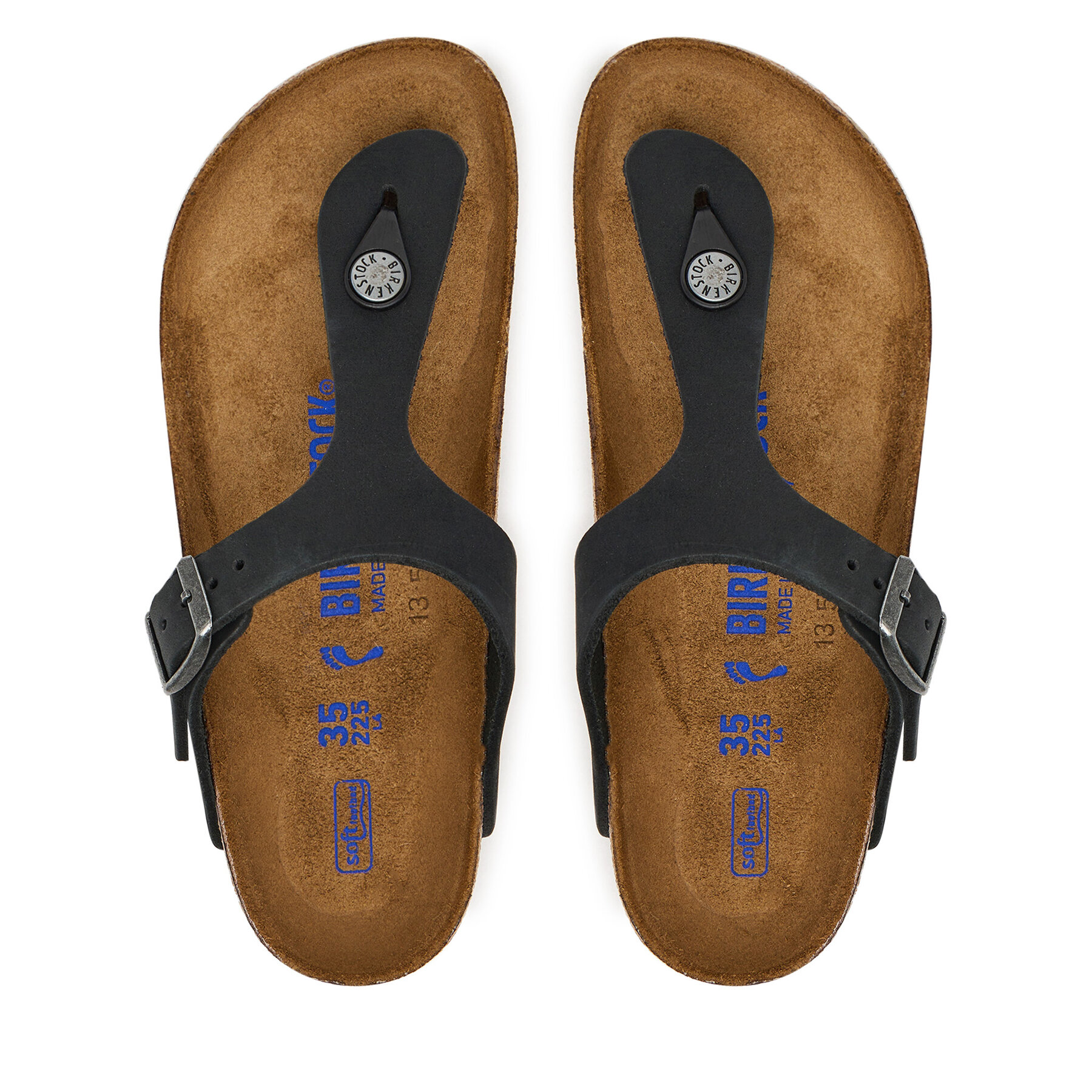 Japonke Birkenstock Gizeh SFB LENB 1019015 Črna