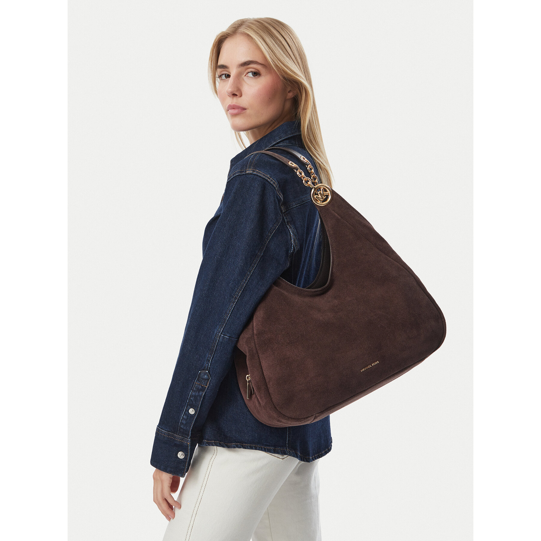 Ročna torba MICHAEL Michael Kors 30F6GEJE7S Rjava