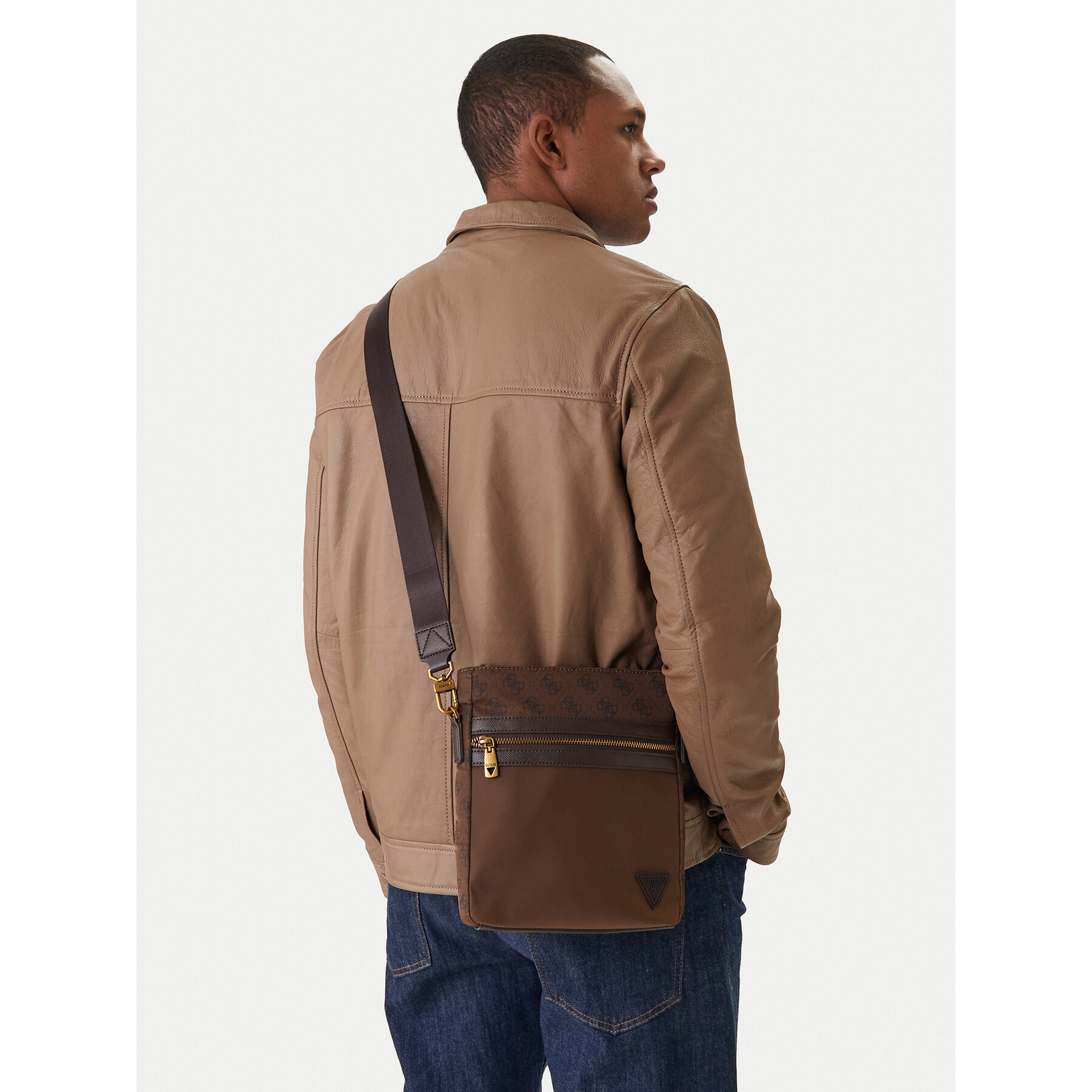 Geantă crossover Guess HMBENP P6123 Maro