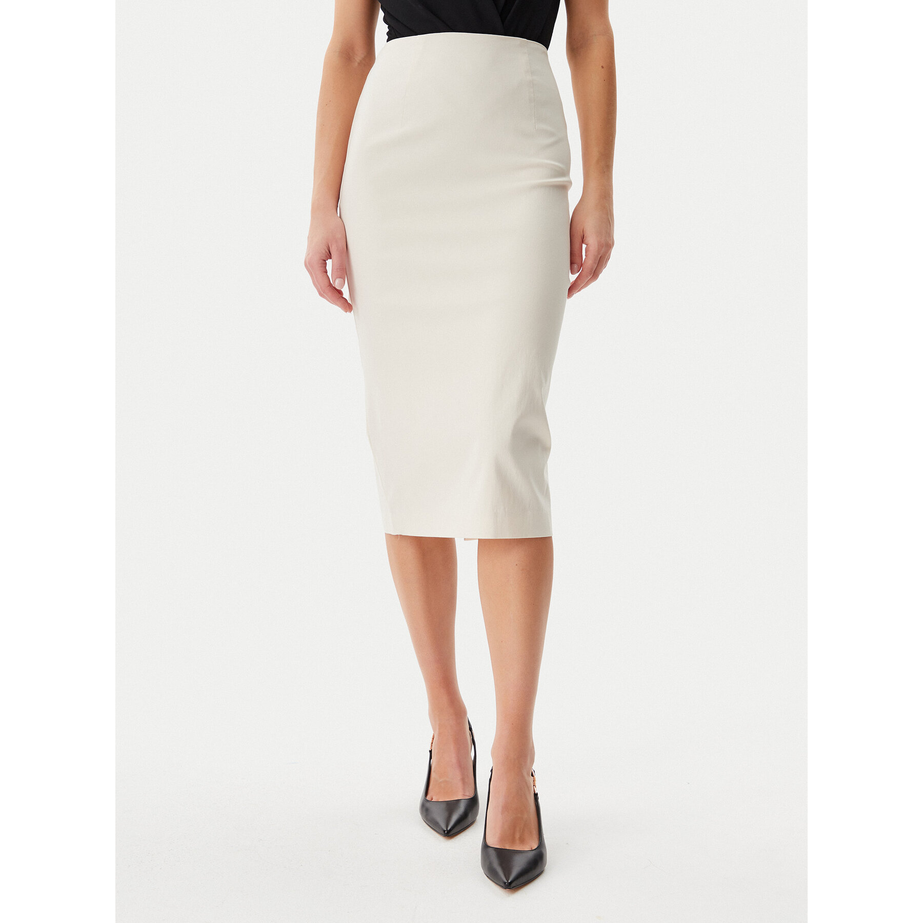 Guess Bleistiftrock W5GD93 WGMR2 Beige Slim Fit
