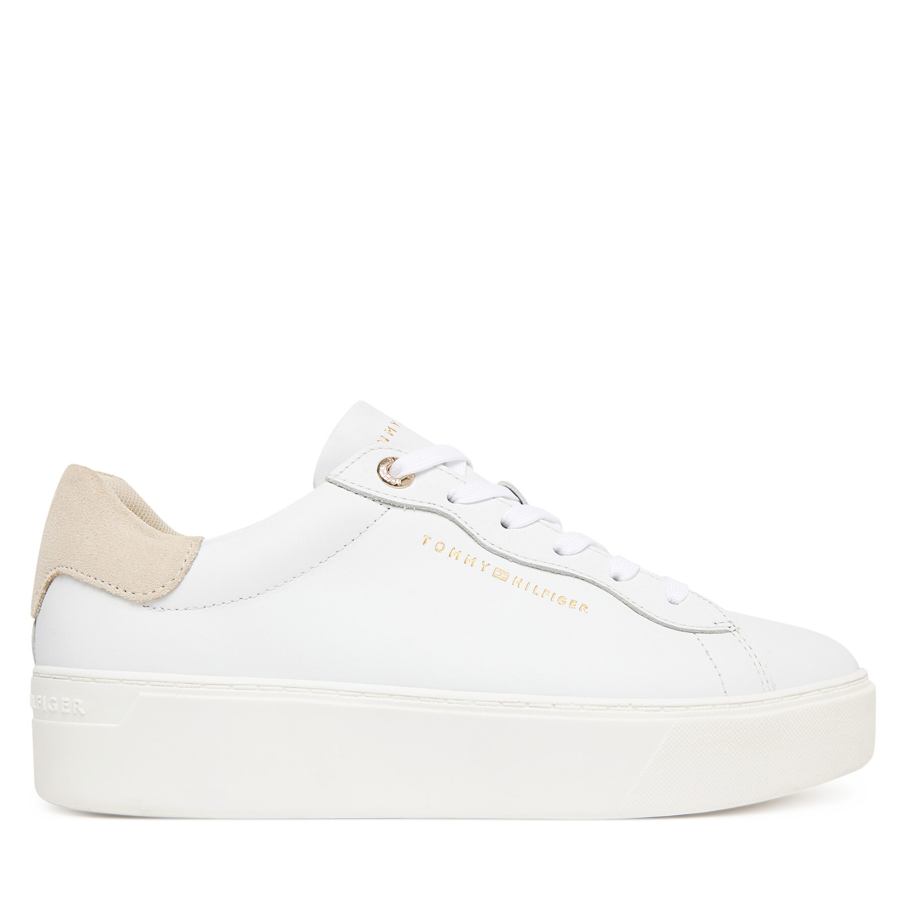 Sneakers Tommy Hilfiger Chic Platform Cupsole Sneaker FW0FW09021 Alb