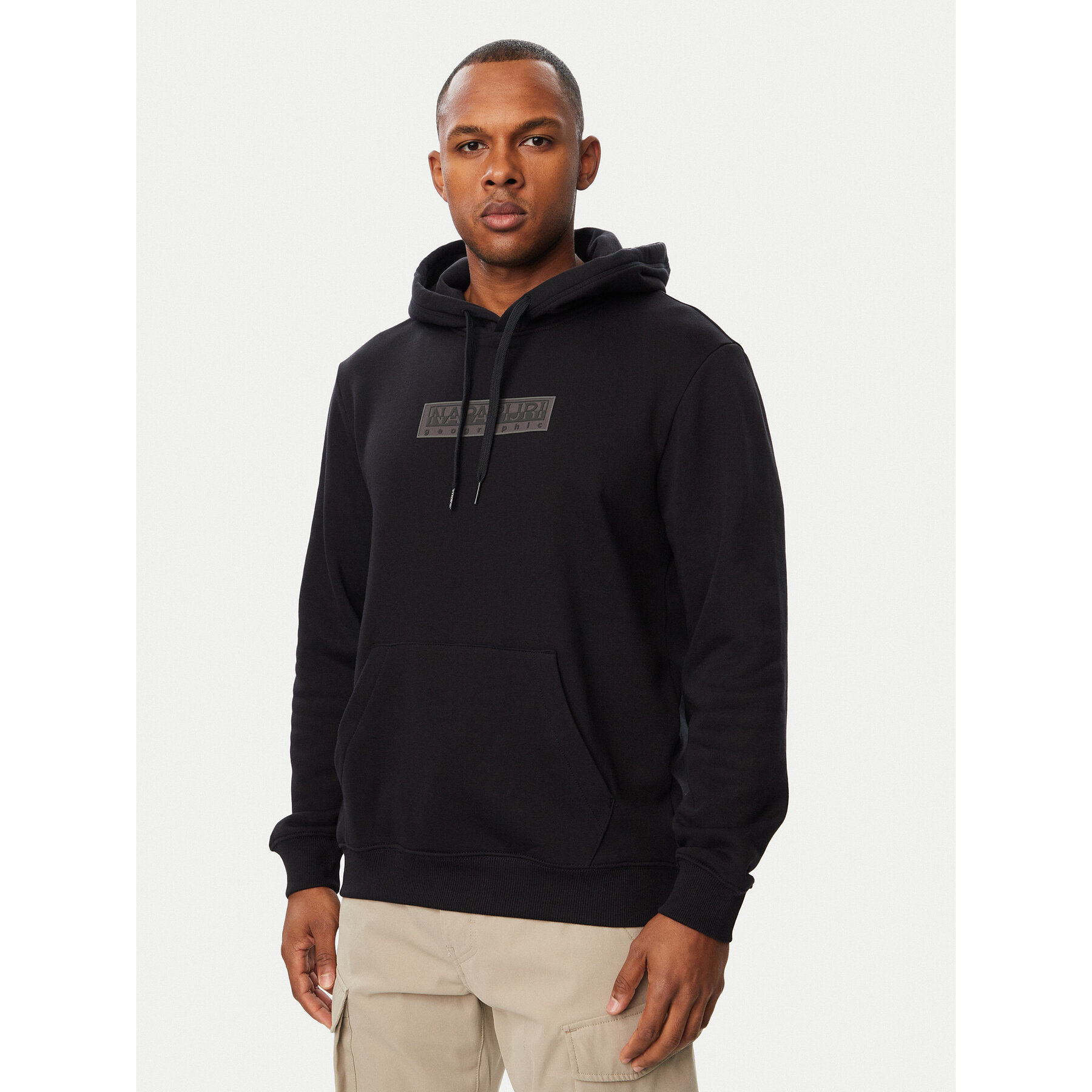 Napapijri Sweatshirt B-Box Logo NP0A8BLT Schwarz Regular Fit