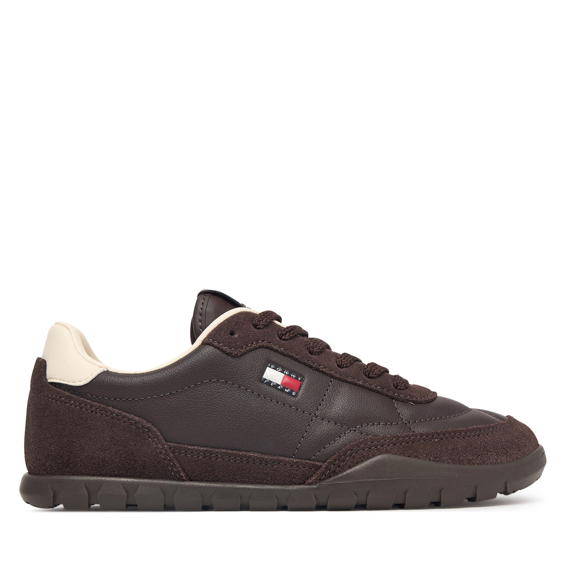 Сникърси Tommy Jeans Tj Low Leather Runner EN0EN03084 Кафяв