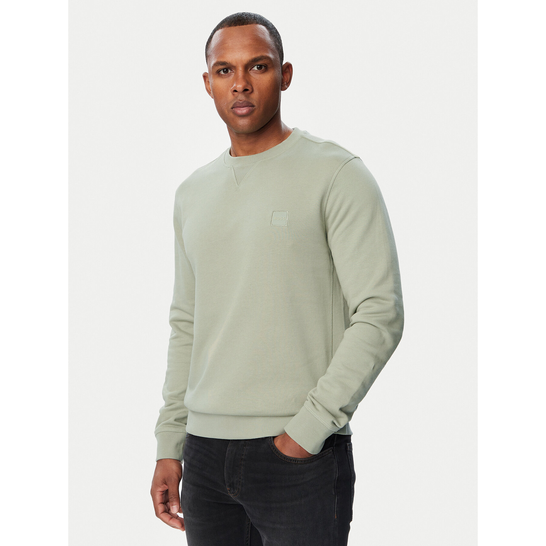 BOSS Sweatshirt Westart 50509323 Grün Regular Fit