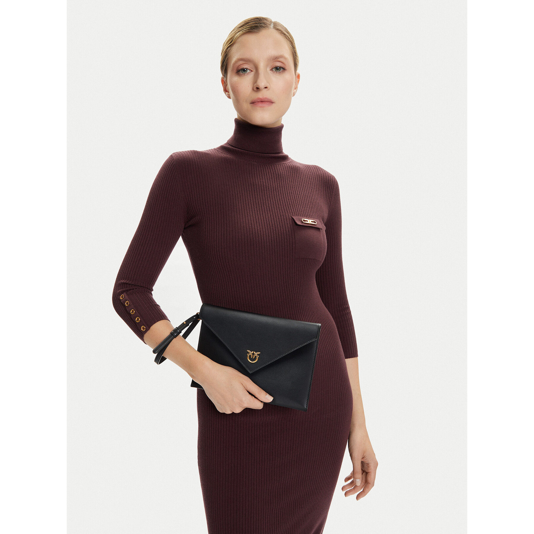 PINKO Τσάντα PINKO Flat Purse Handle AI 25-26 PCPL104820 A0F1 Μαύρο