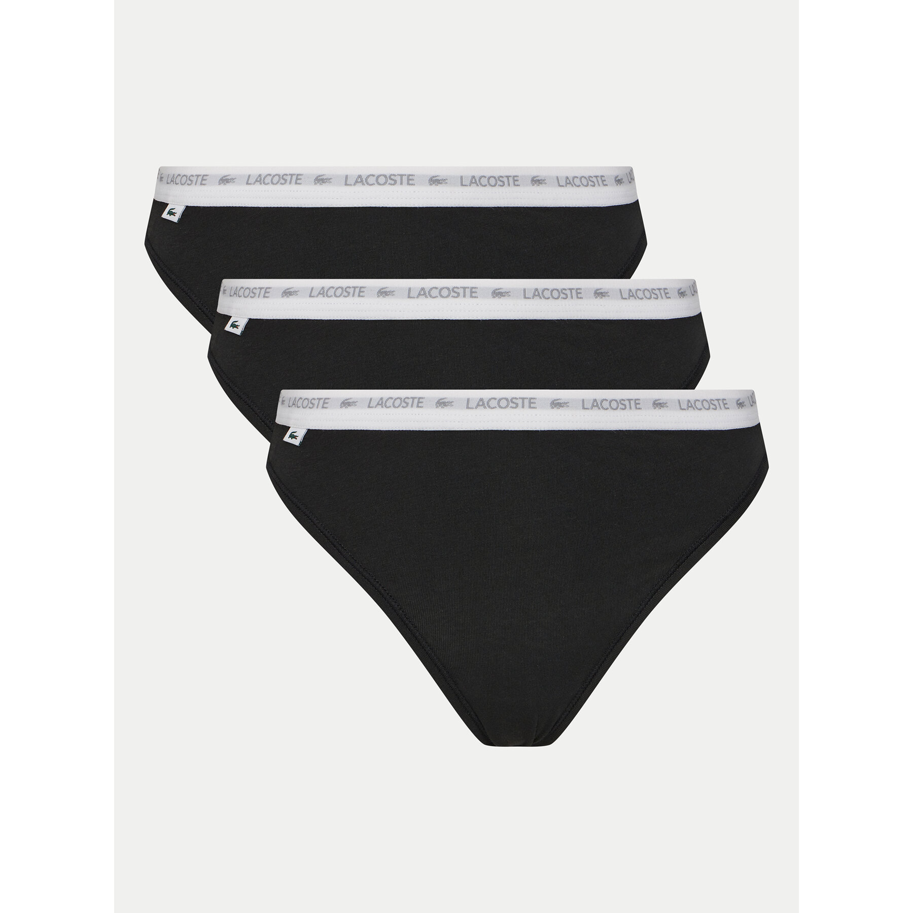 Lacoste Σετ στρινγκ 8F1341 Μαύρο