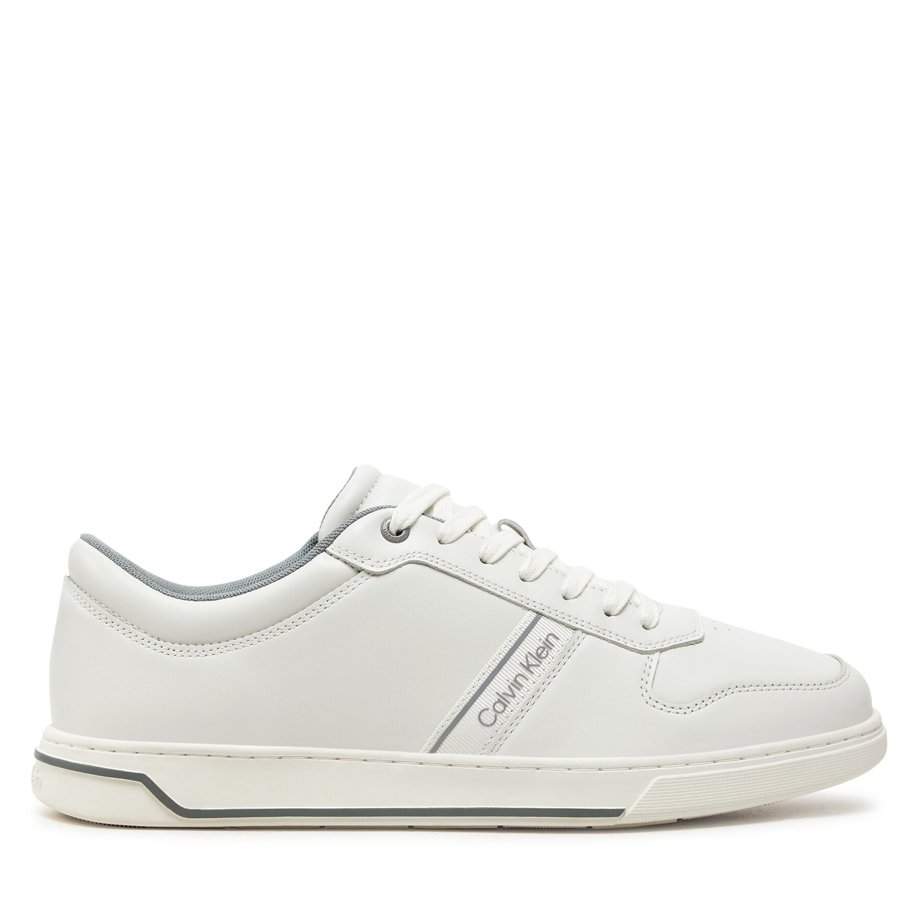 Sneakers Calvin Klein Low Top Lace Up Logo HM0HM01491 Vit