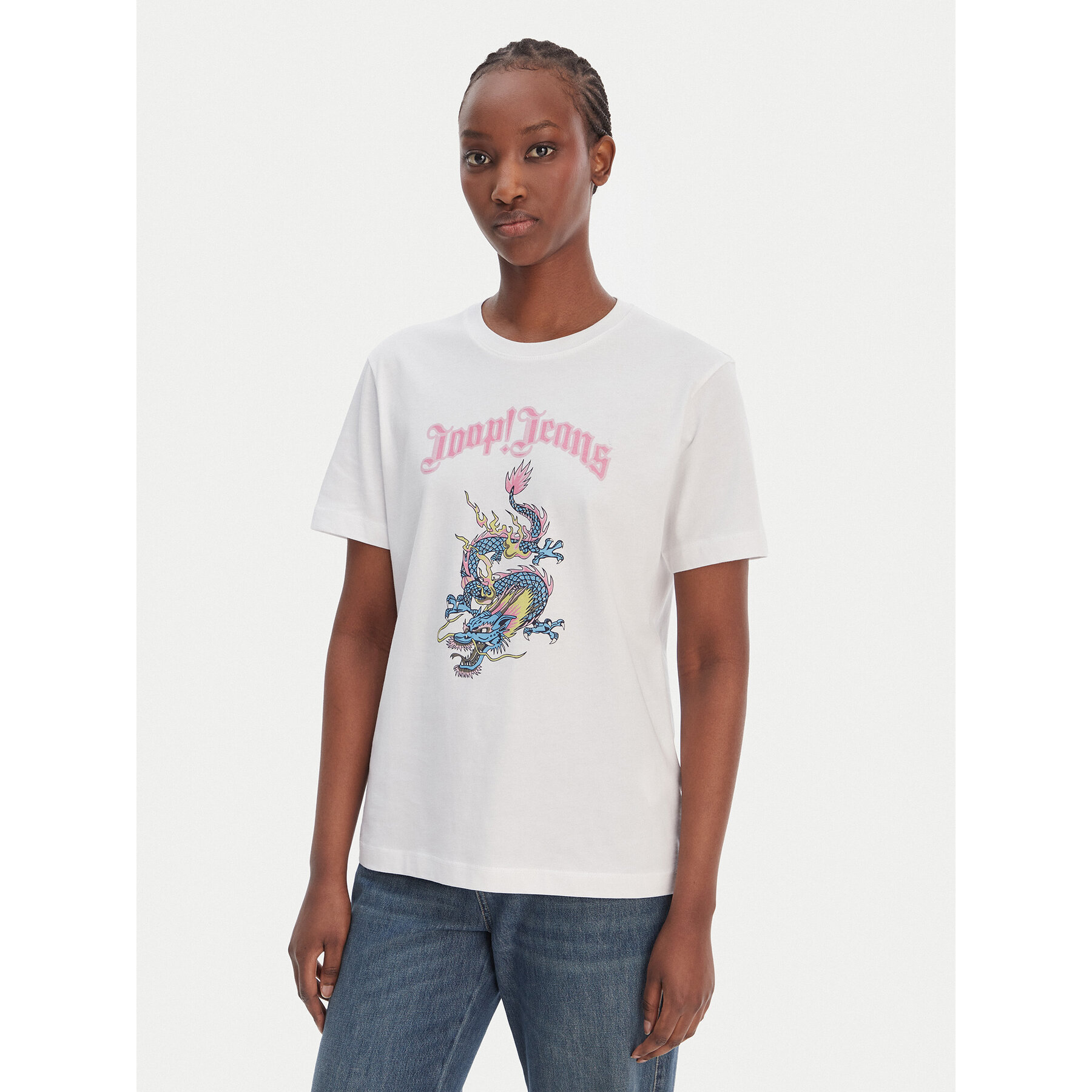 JOOP! Jeans T-Shirt Trinessa 30102434 Λευκό Regular Fit