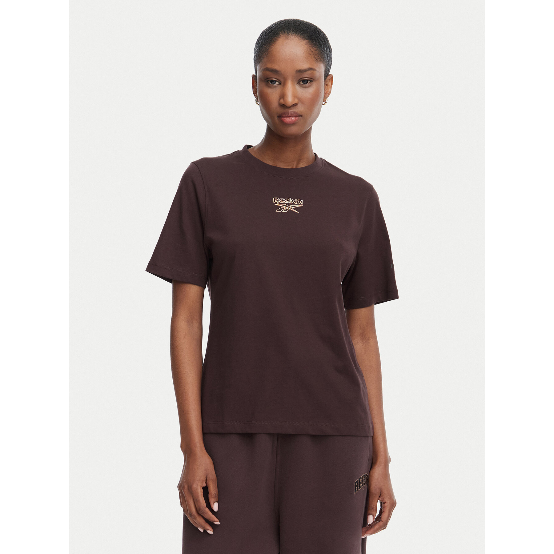 Reebok T-Shirt Nikolina RK25708CCW Dunkelbraun Regular Fit