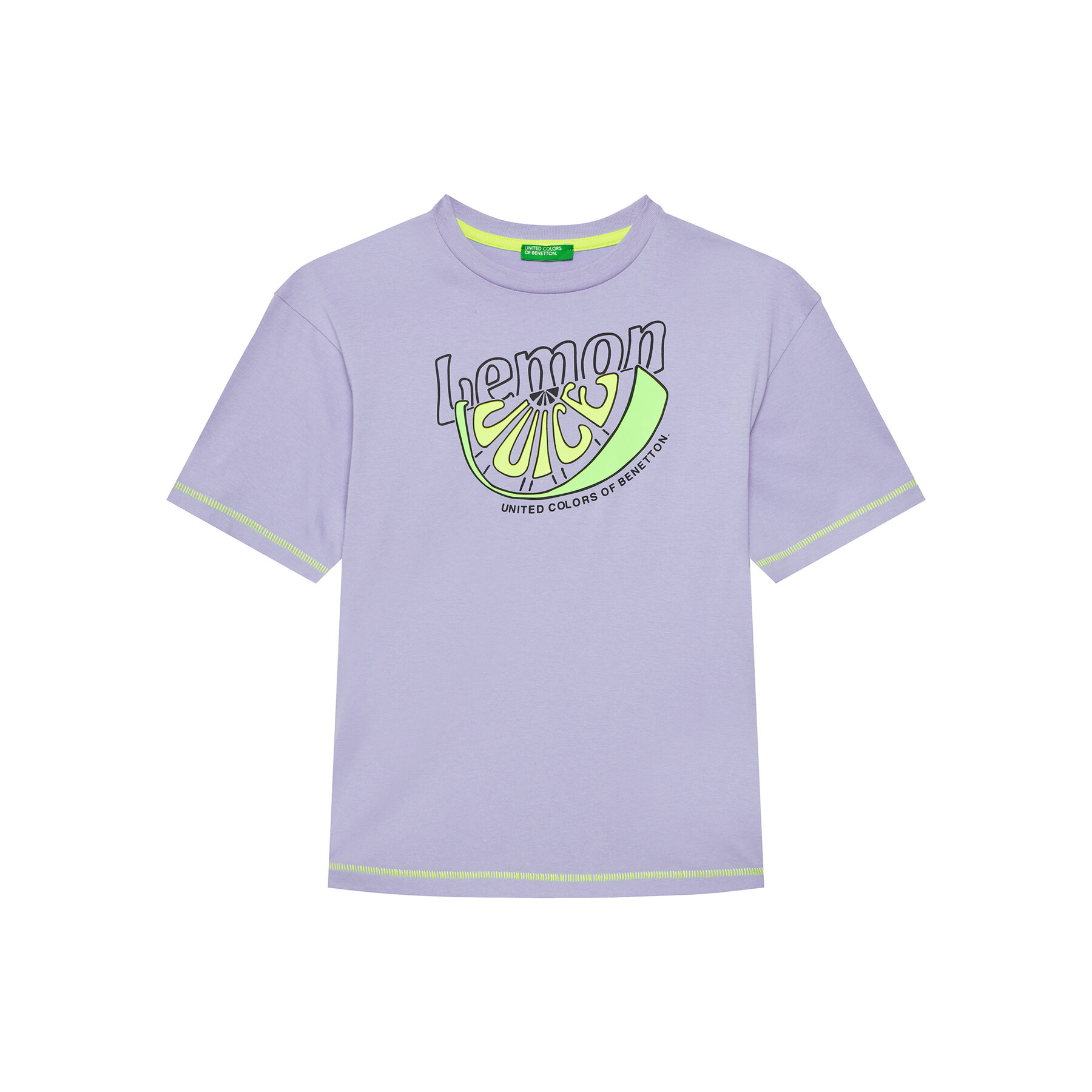 United Colors Of Benetton United Colors Of Benetton T-Shirt 3I1XC10P6 Μωβ Regular Fit