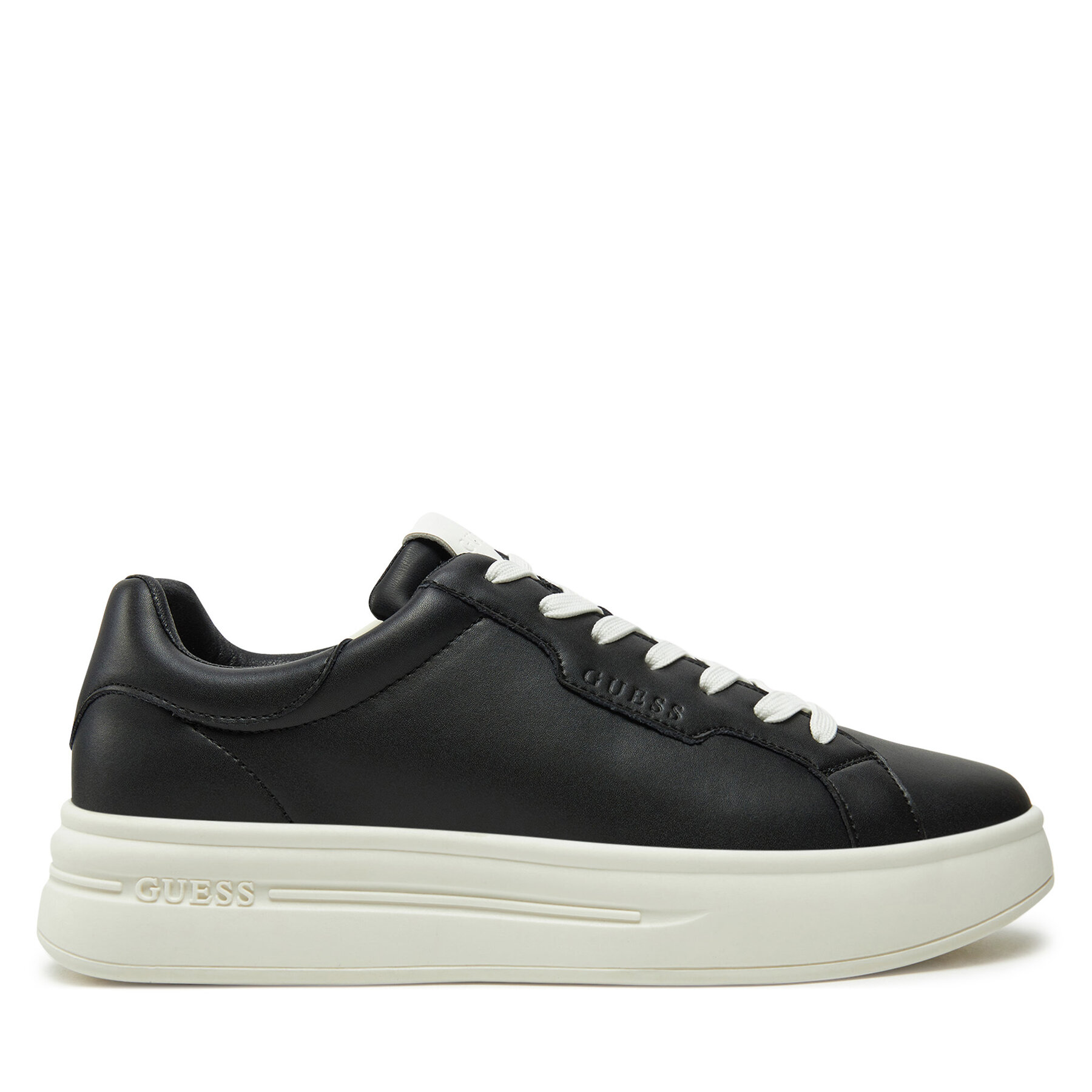 Męskie Sneakersy Guess, Rozmiar 44 Czarny Winno FMPWIN ELE12