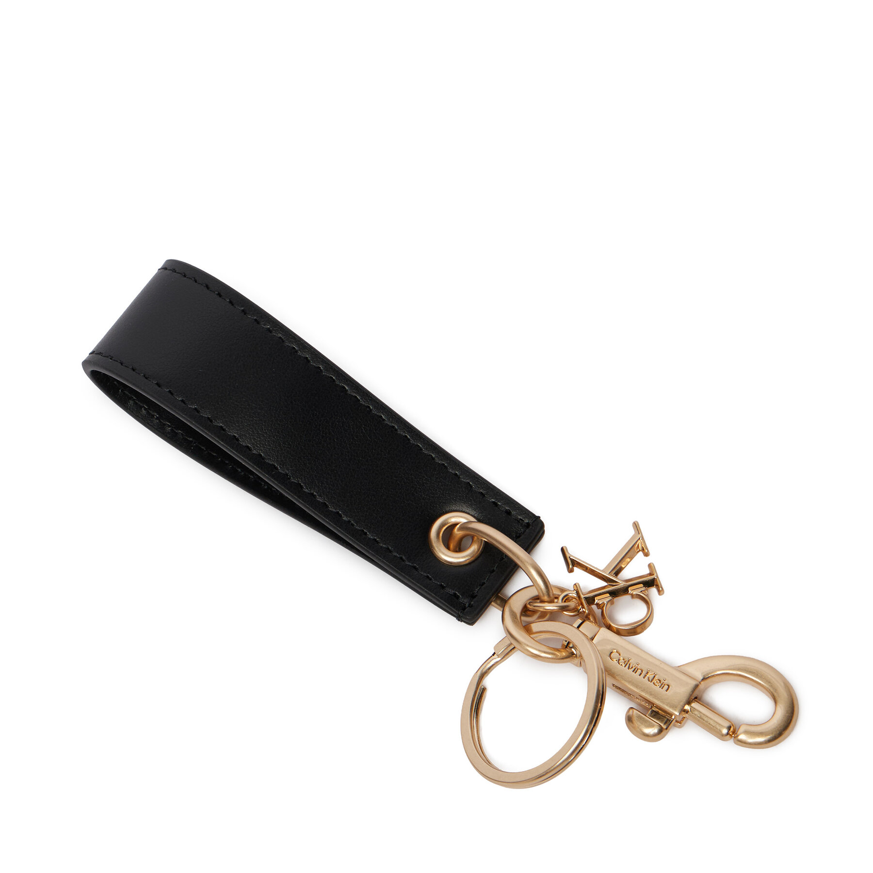 Obesek Calvin Klein Bold Ck Logo Key Fob LV04D1151G Črna
