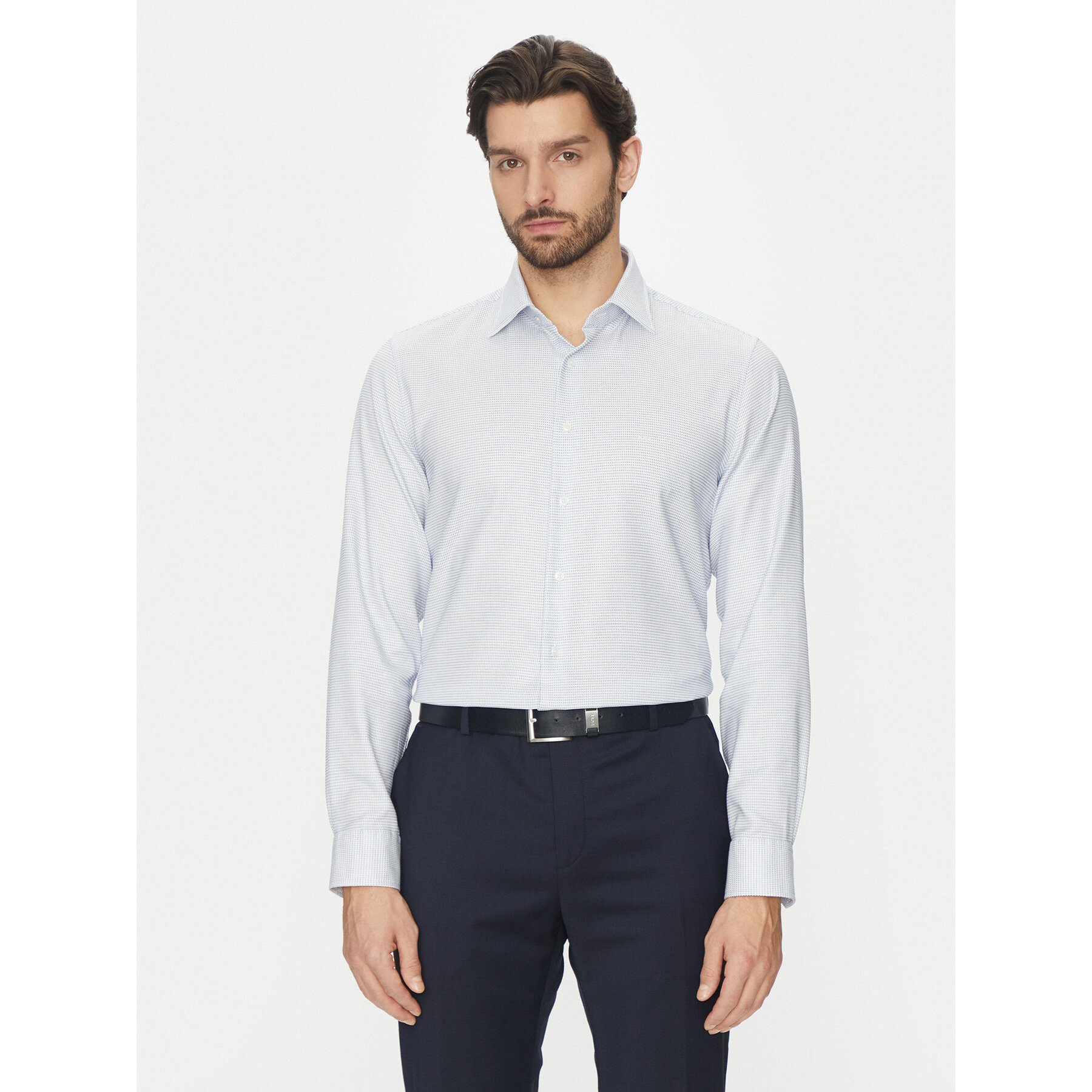 Michael Kors Hemd MK0DS01530 Weiß Slim Fit