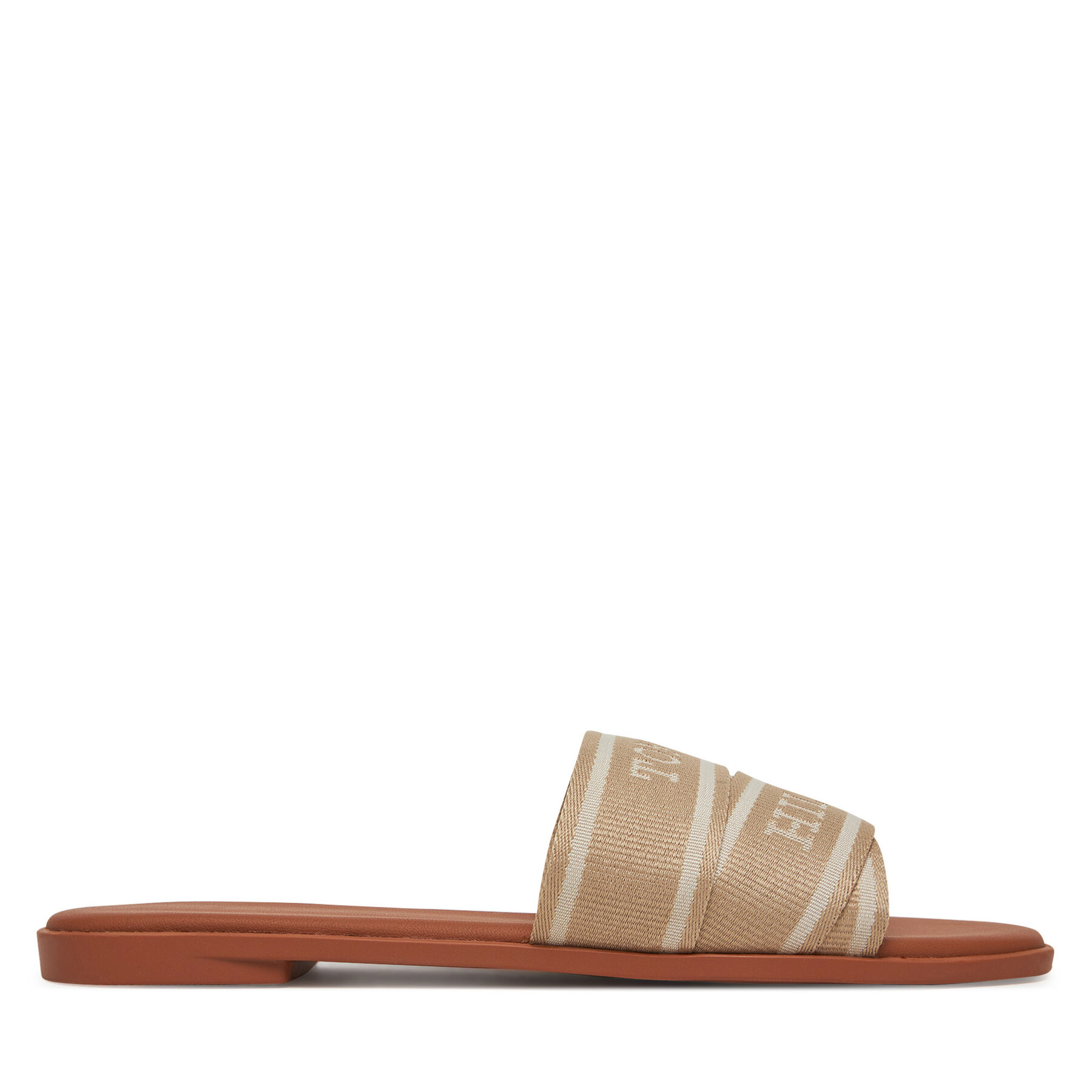 Dámske Šľapky Tommy Hilfiger, Rozmer: 36, Béžová, Webbing Mule FW0FW08421