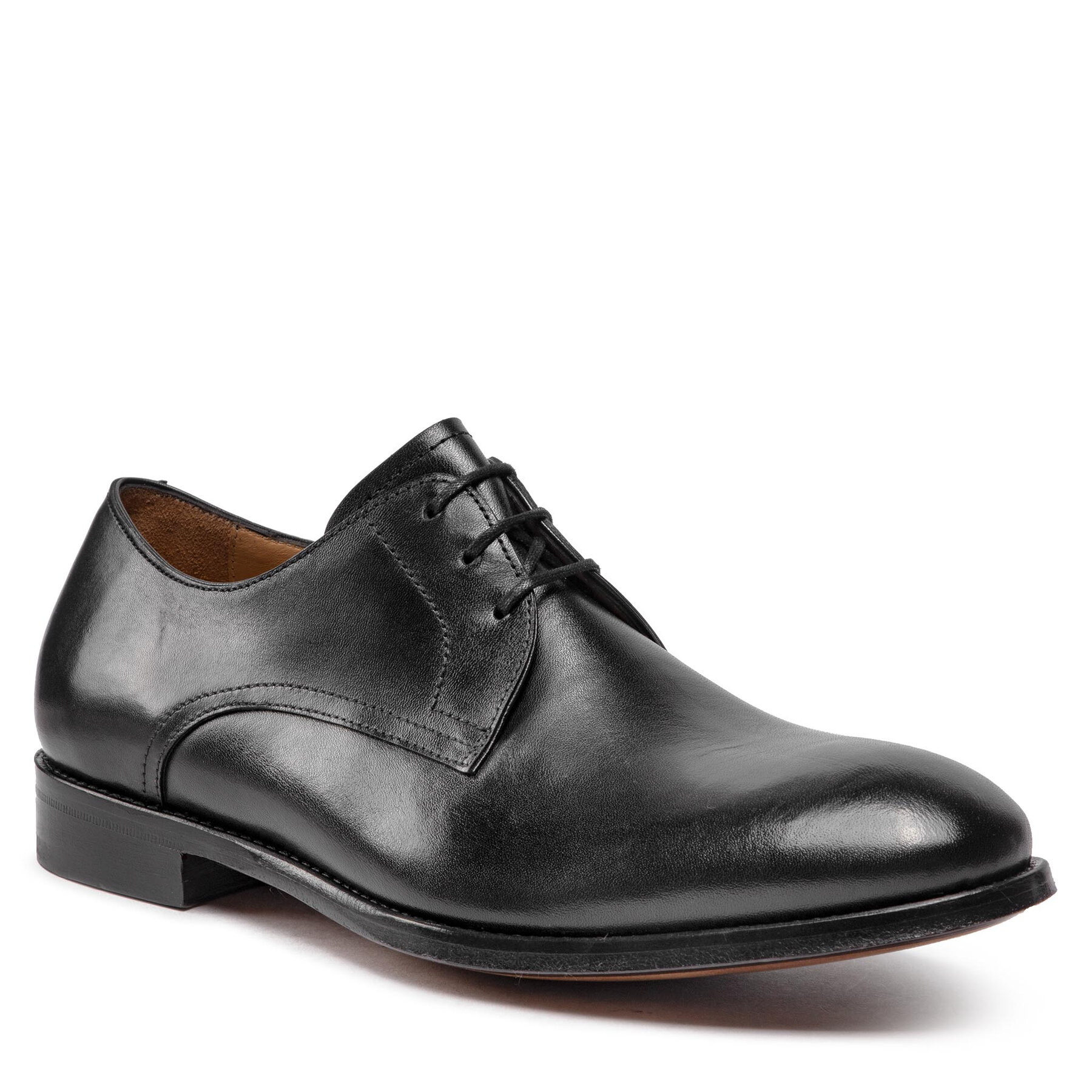 Pantofi Lord Premium Derby 5504 Black L01 5504 imagine noua