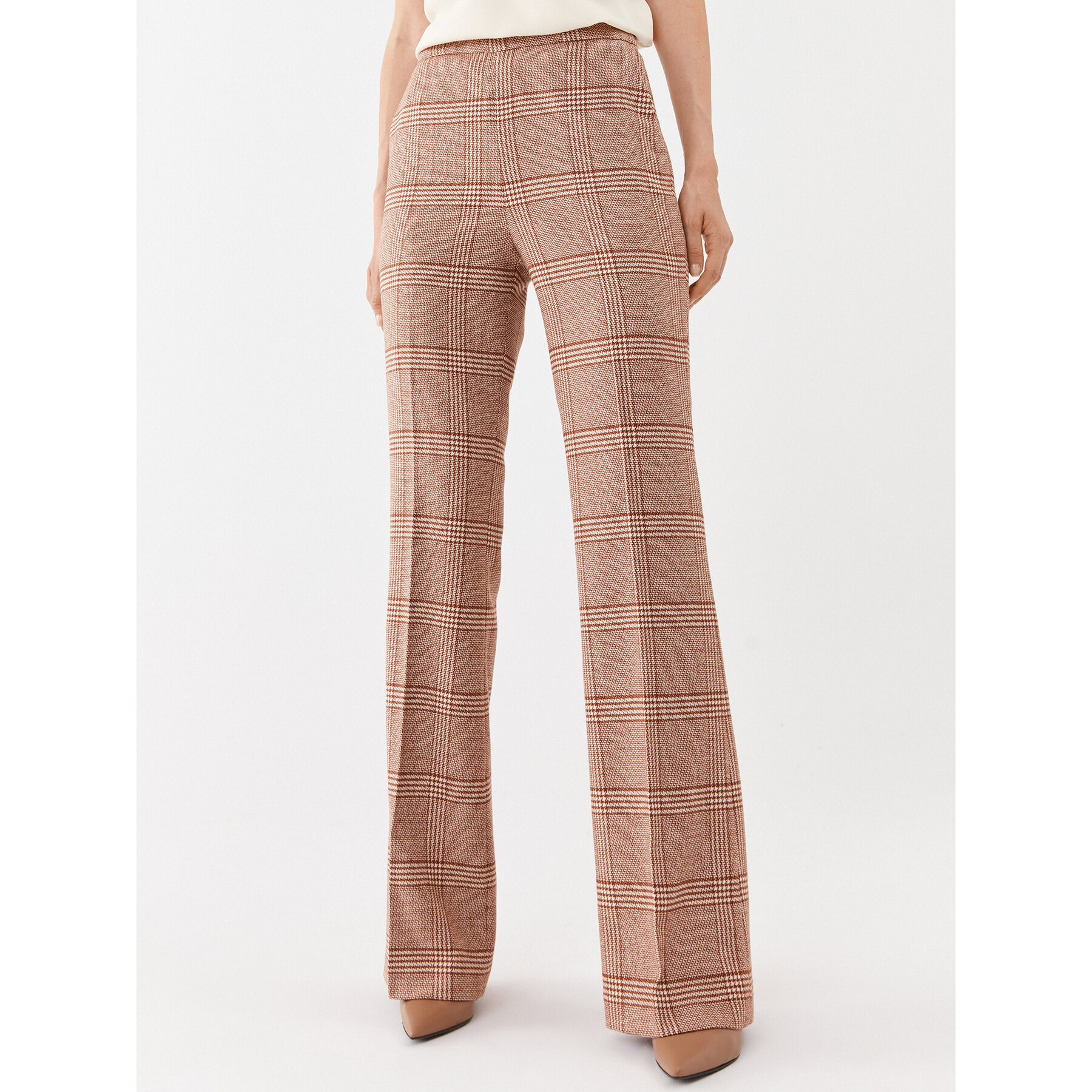 TWINSET Stoffhose 232TP2754 Braun Regular Fit