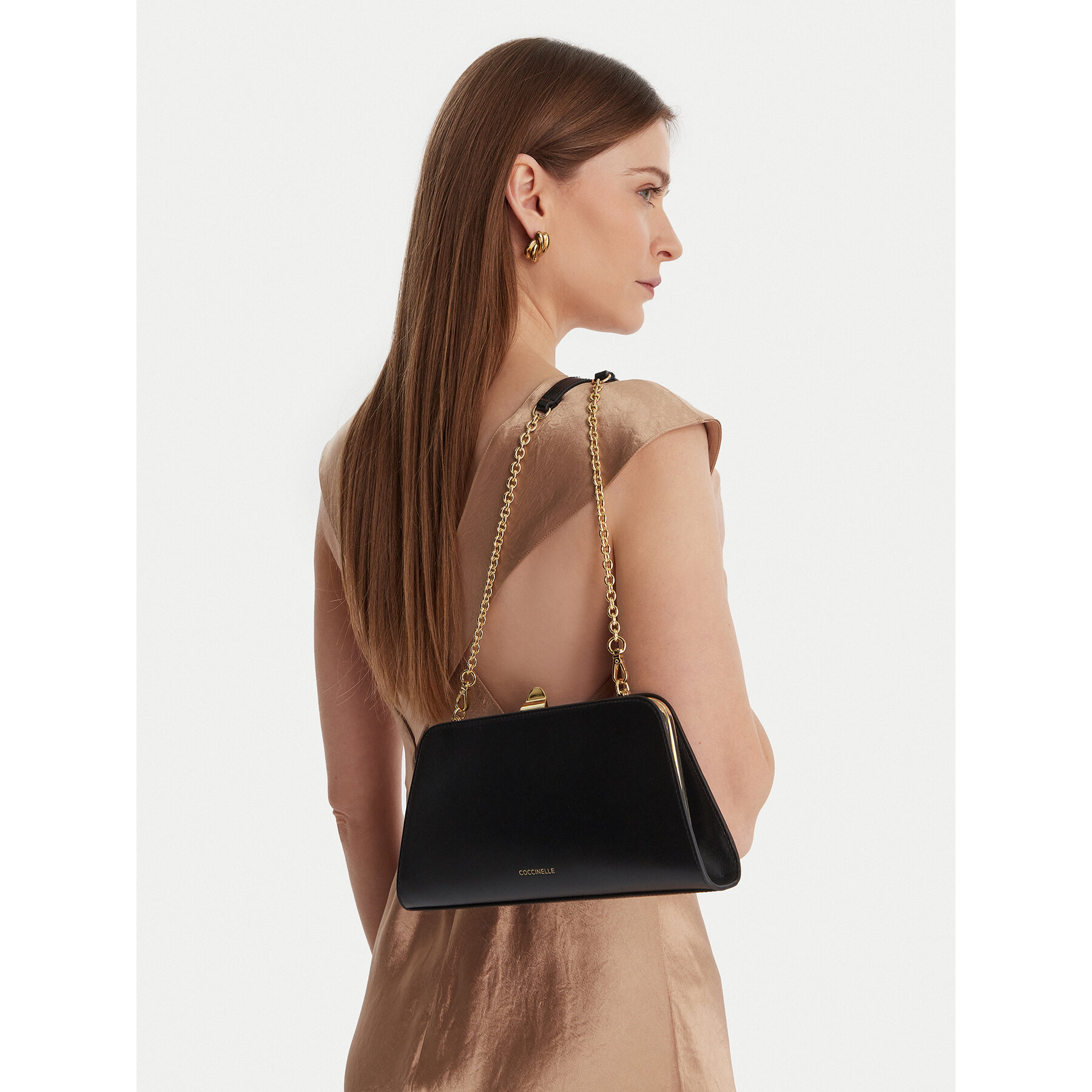 Geantă Coccinelle UR8 Coccinelleliv Calf E1 UR8 19 02 01 Negru