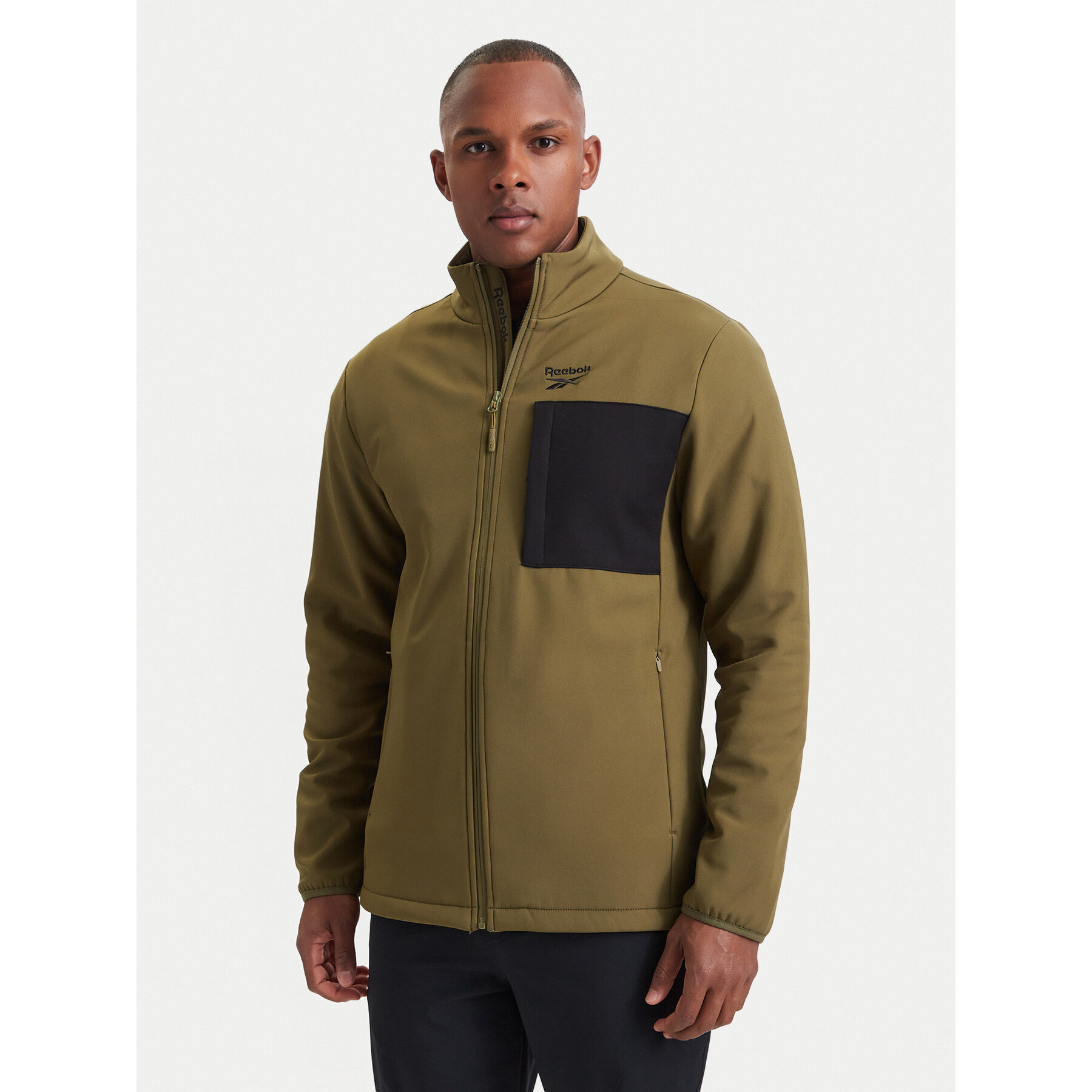 Reebok Softshell jakna RCC00096 Tamno zelena Regular Fit