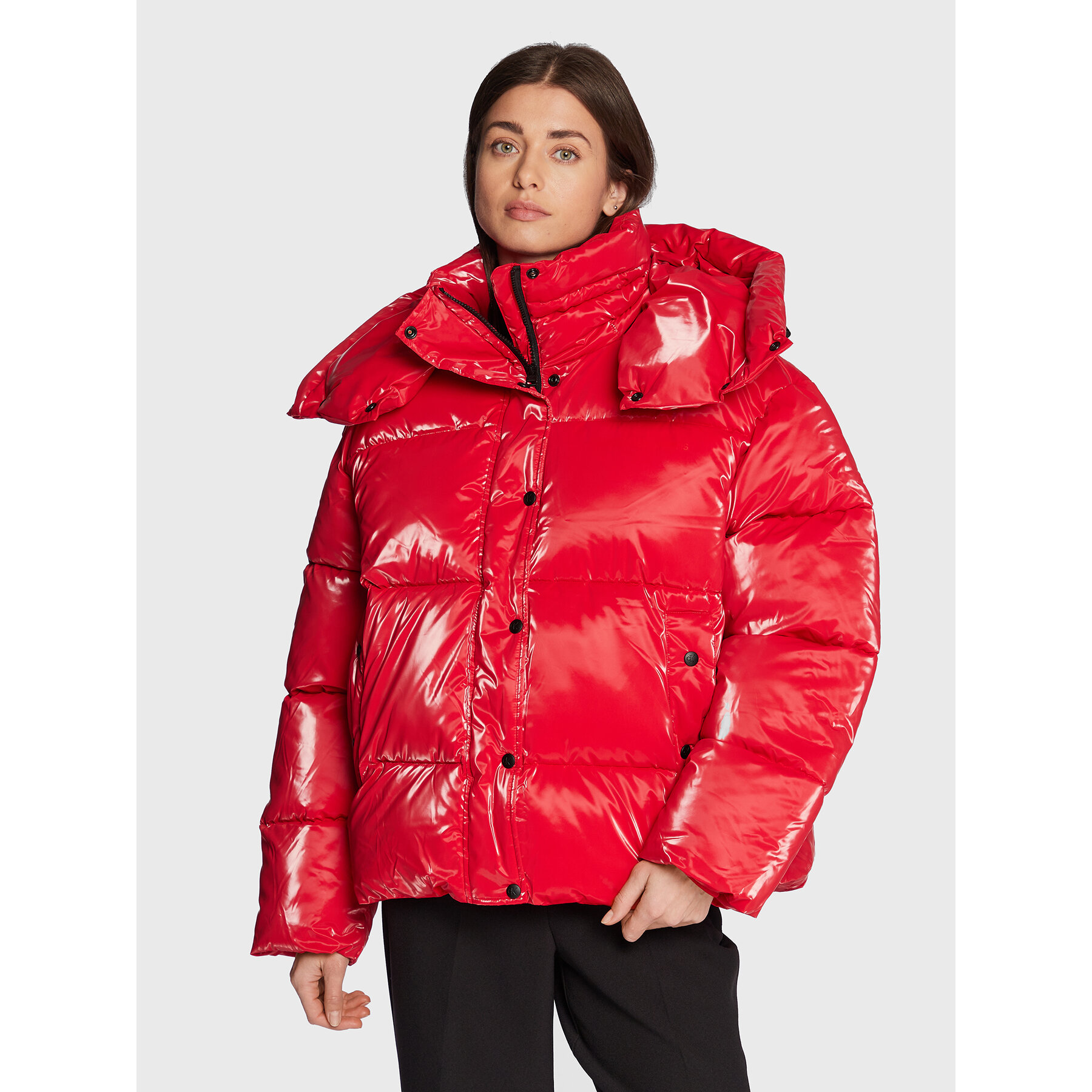 Calvin Klein Jeans Winterjacke J20J219838 Rot Oversize