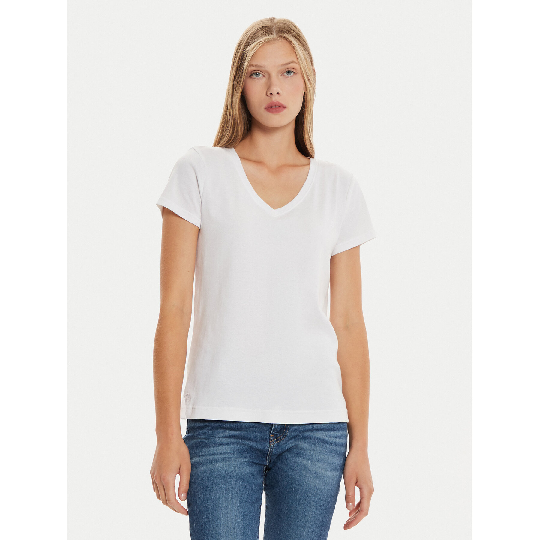 LAUREN RALPH LAUREN Póló ILN62373 Fehér Regular Fit