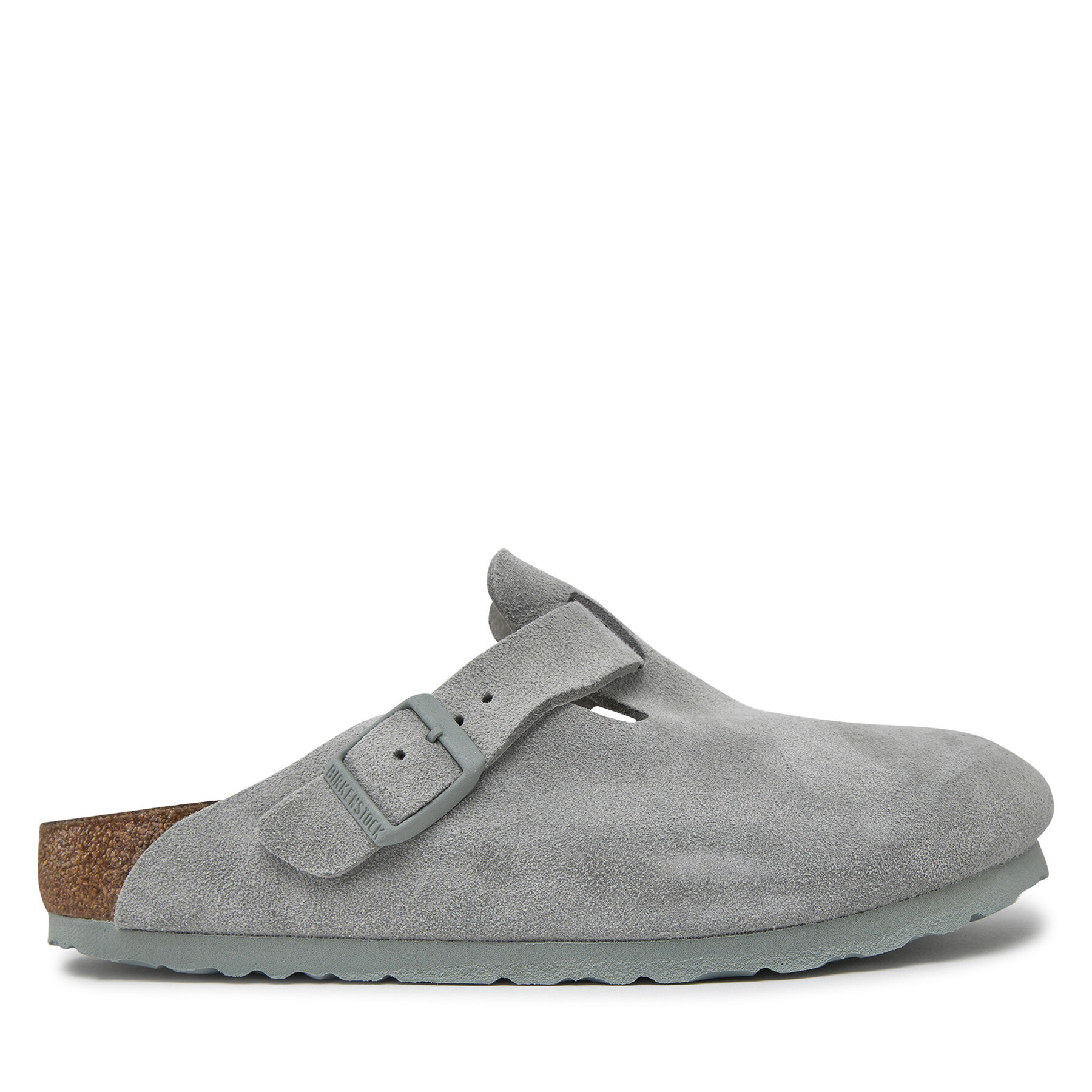 Damskie Klapki Birkenstock, Rozmiar 40 Szary Boston zamsz 1029214