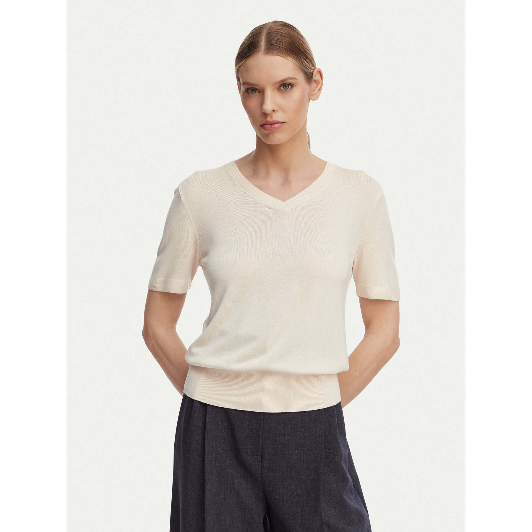 Calvin Klein Pullover LV044F323G Creme Regular Fit