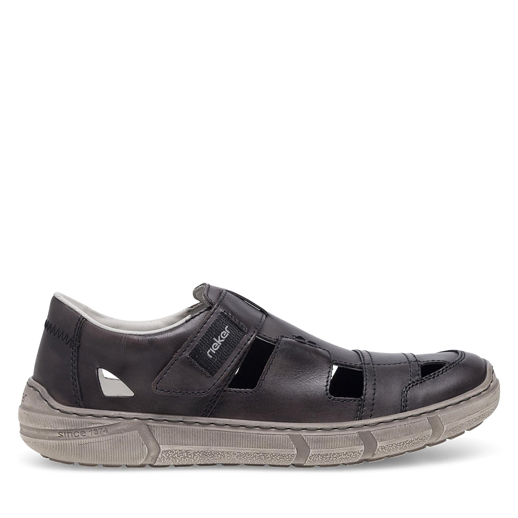 Polobotky Rieker 04050-40 Šedá