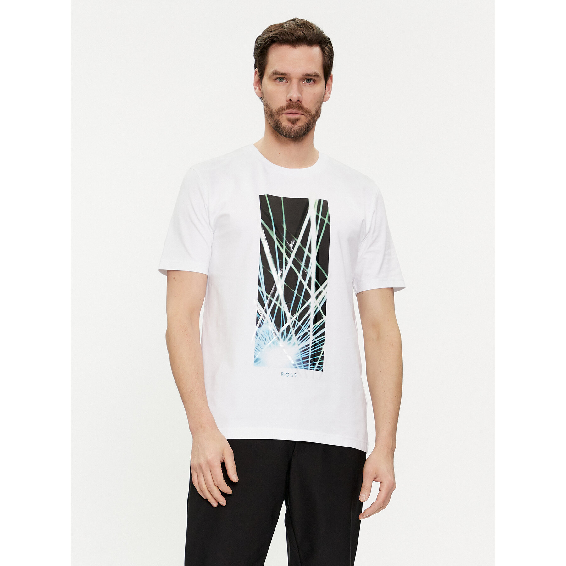 Boss T-shirt 50514647 Bianco Regular Fit
