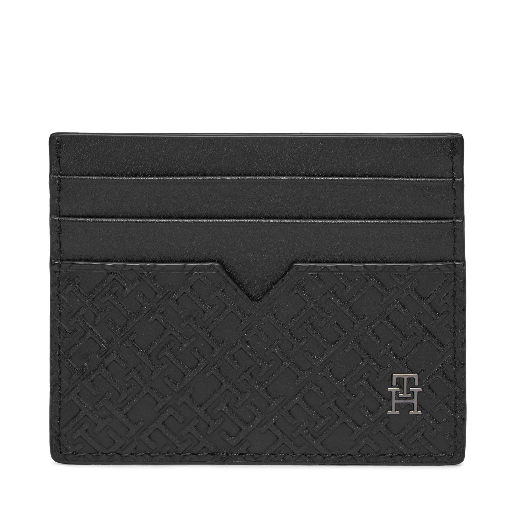 Étui cartes de crédit Tommy Hilfiger Th Monogram Cc Holder AM0AM11848 Noir