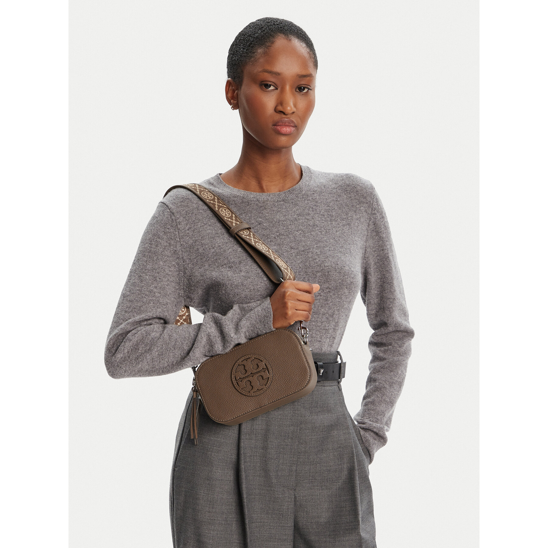 Táska Tory Burch Mini Miller Crossbody 171955 Barna