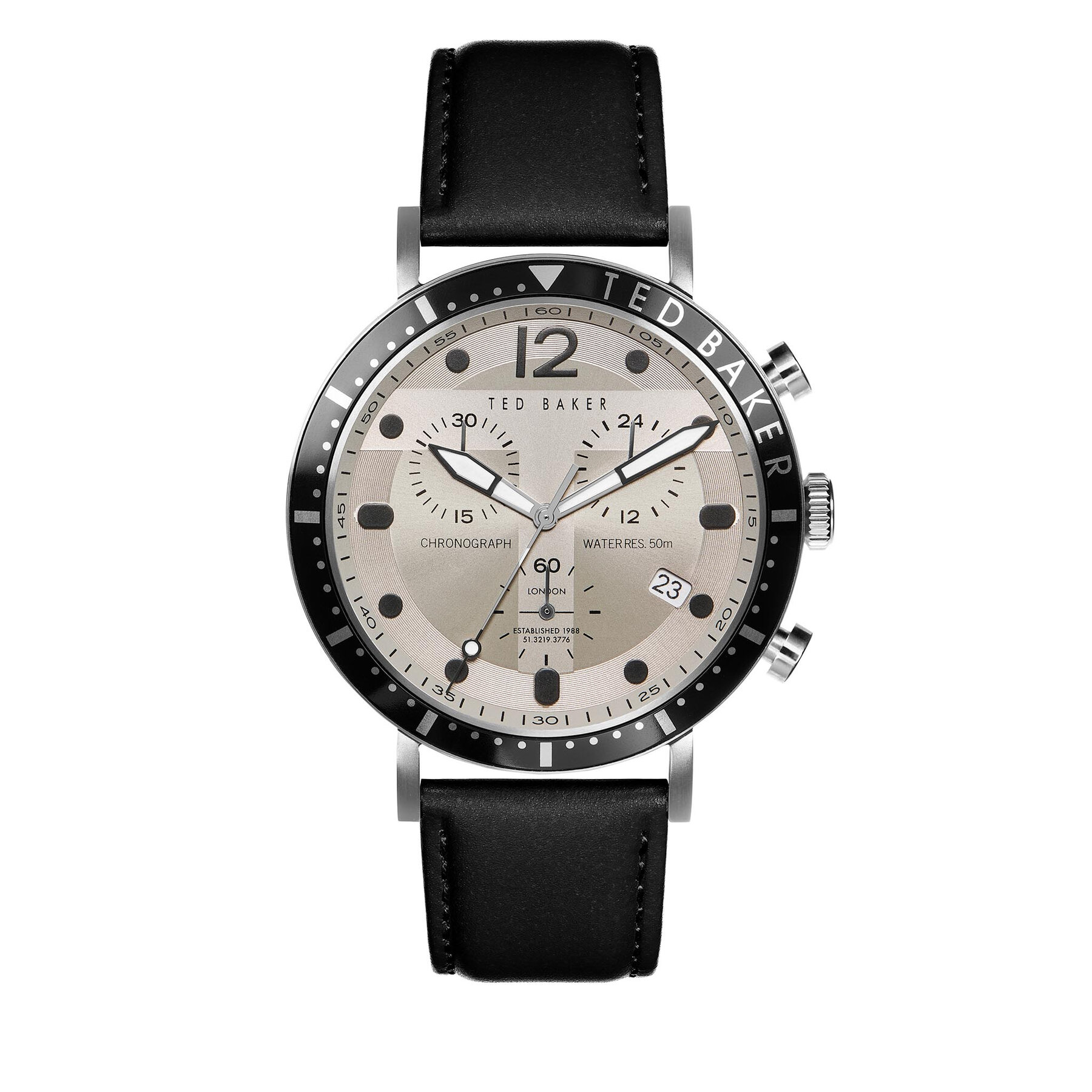 Ted Baker Ρολόι Ted Baker Mornig BKPMRS205 Μαύρο