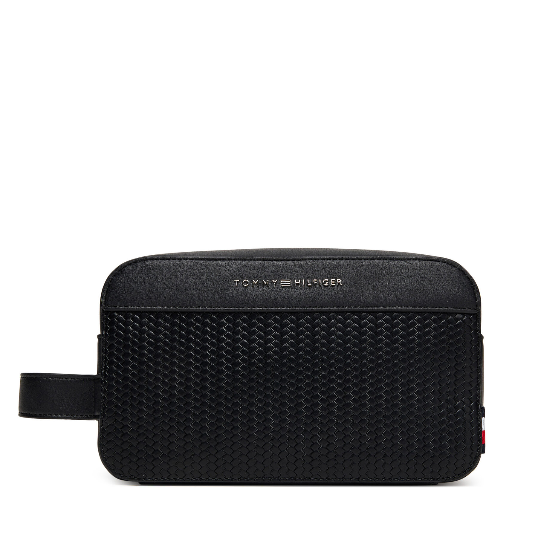 Geantă pentru cosmetice Tommy Hilfiger Th Woven Washbag AM0AM13838 Negru