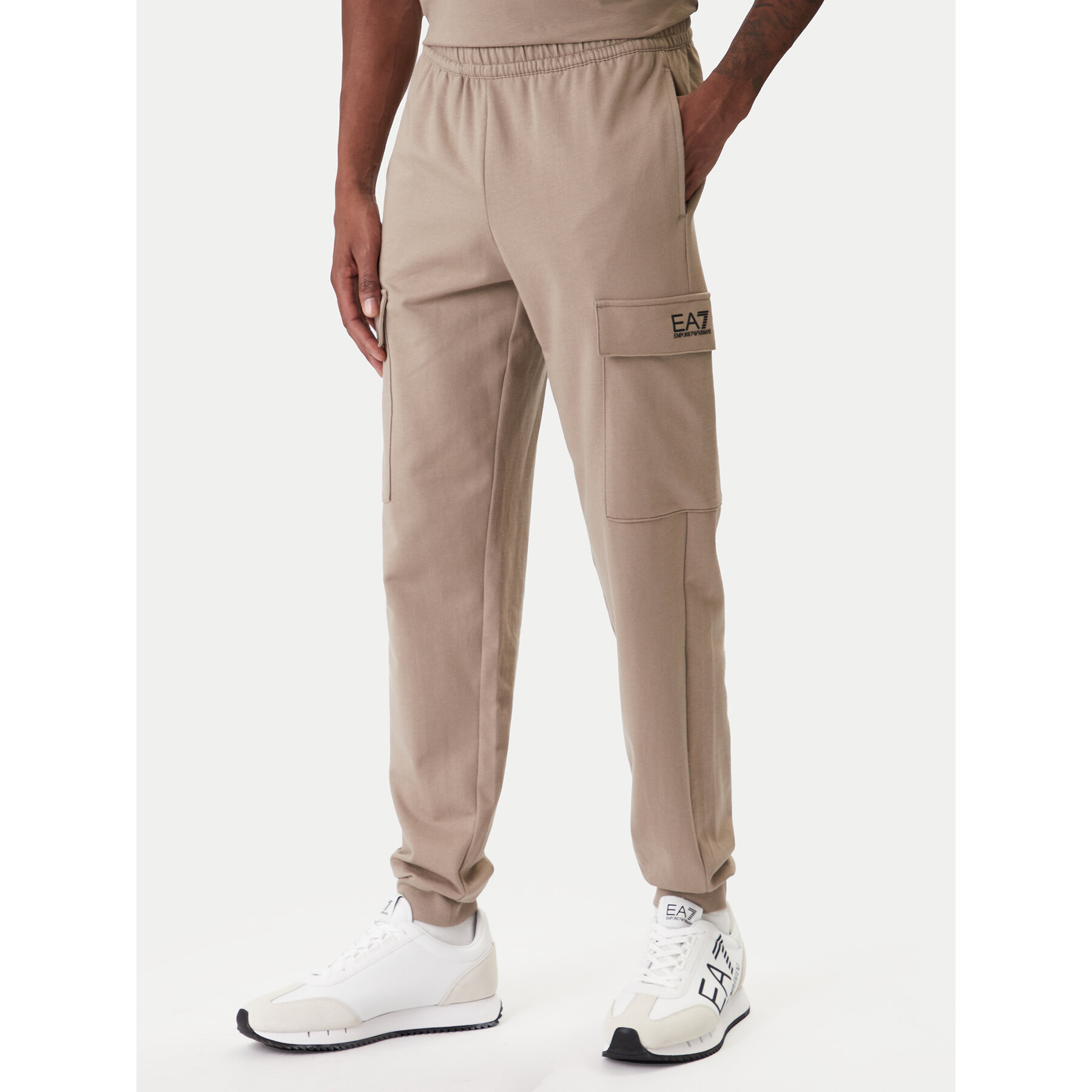EA7 Emporio Armani Jogginghose 8NPP67 PJVRZ U6167 Beige Regular Fit